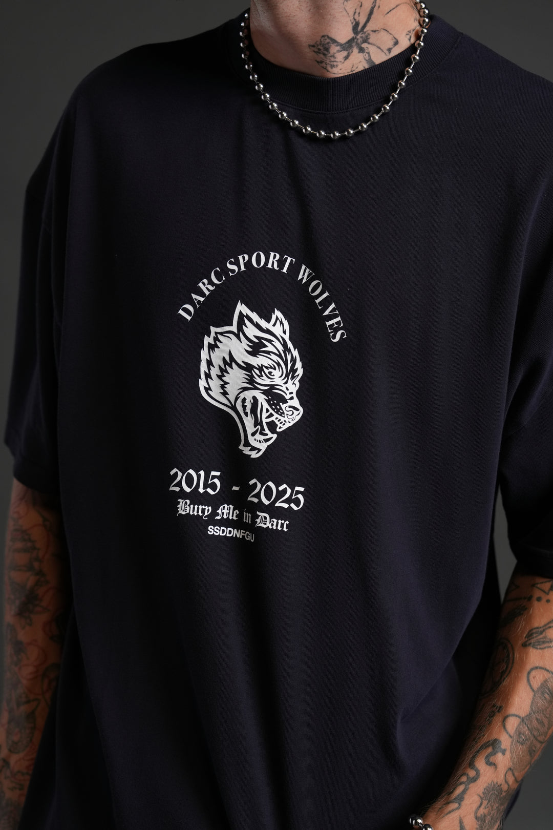 Wolf Blood "Premium" Oversized Tee in Nightshade