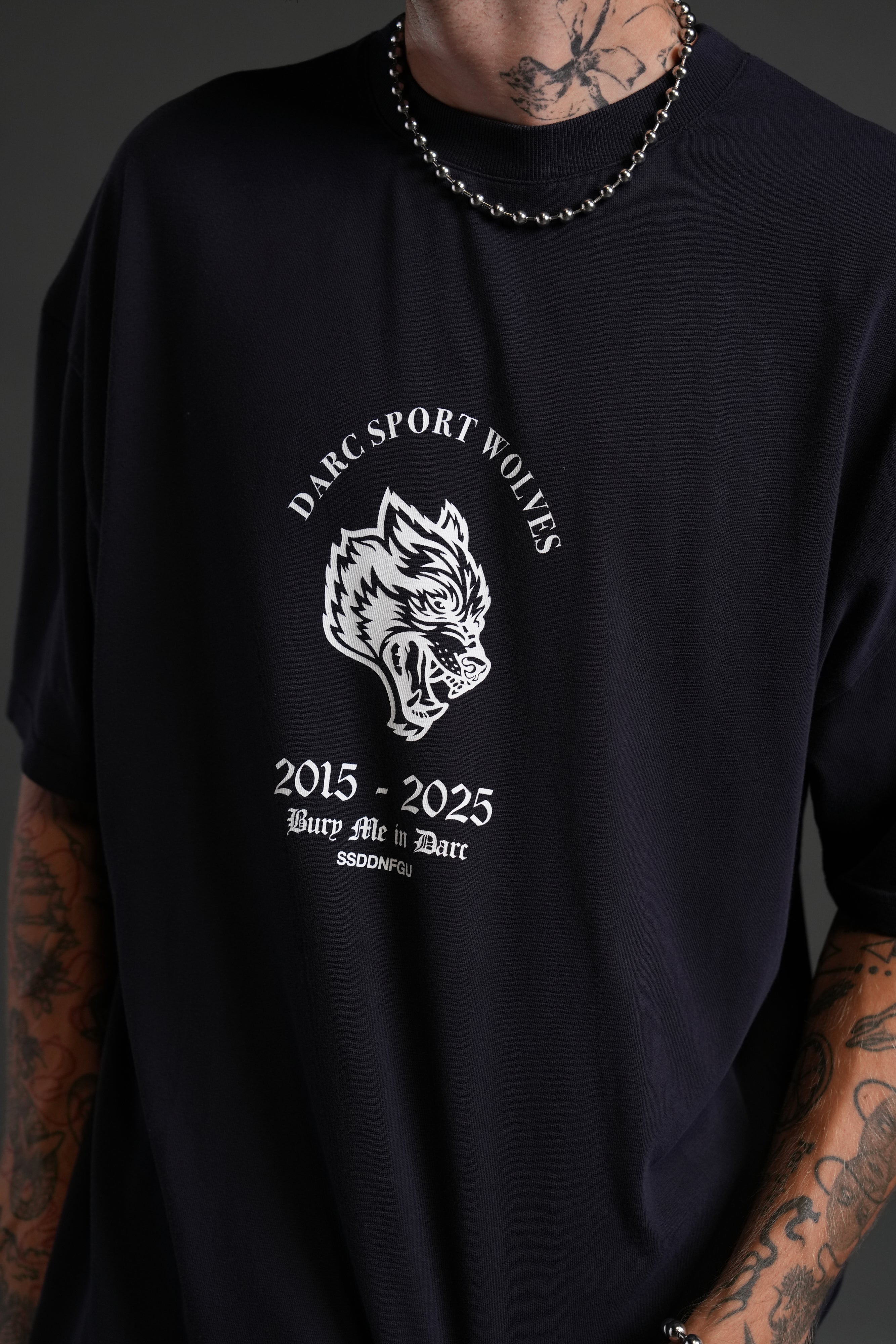 Wolf Blood "Premium" Oversized Tee in Nightshade