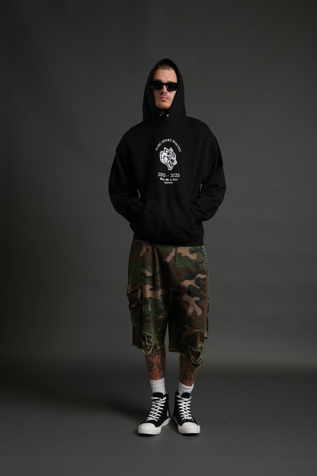 Wolf Blood "Pierce" Hoodie in Black