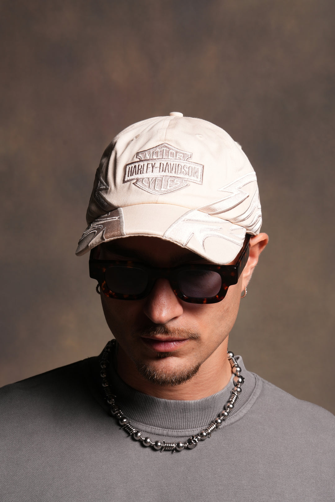 Real Recognize Real Dad Hat (V2) in Cream/Taupe
