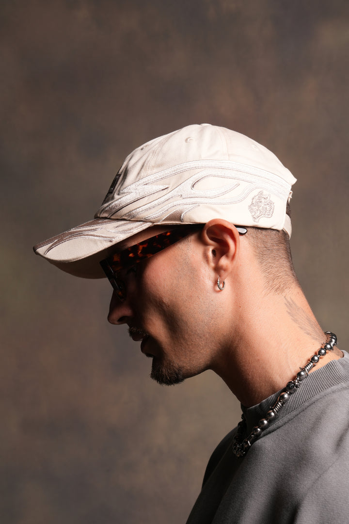Real Recognize Real Dad Hat (V2) in Cream/Taupe