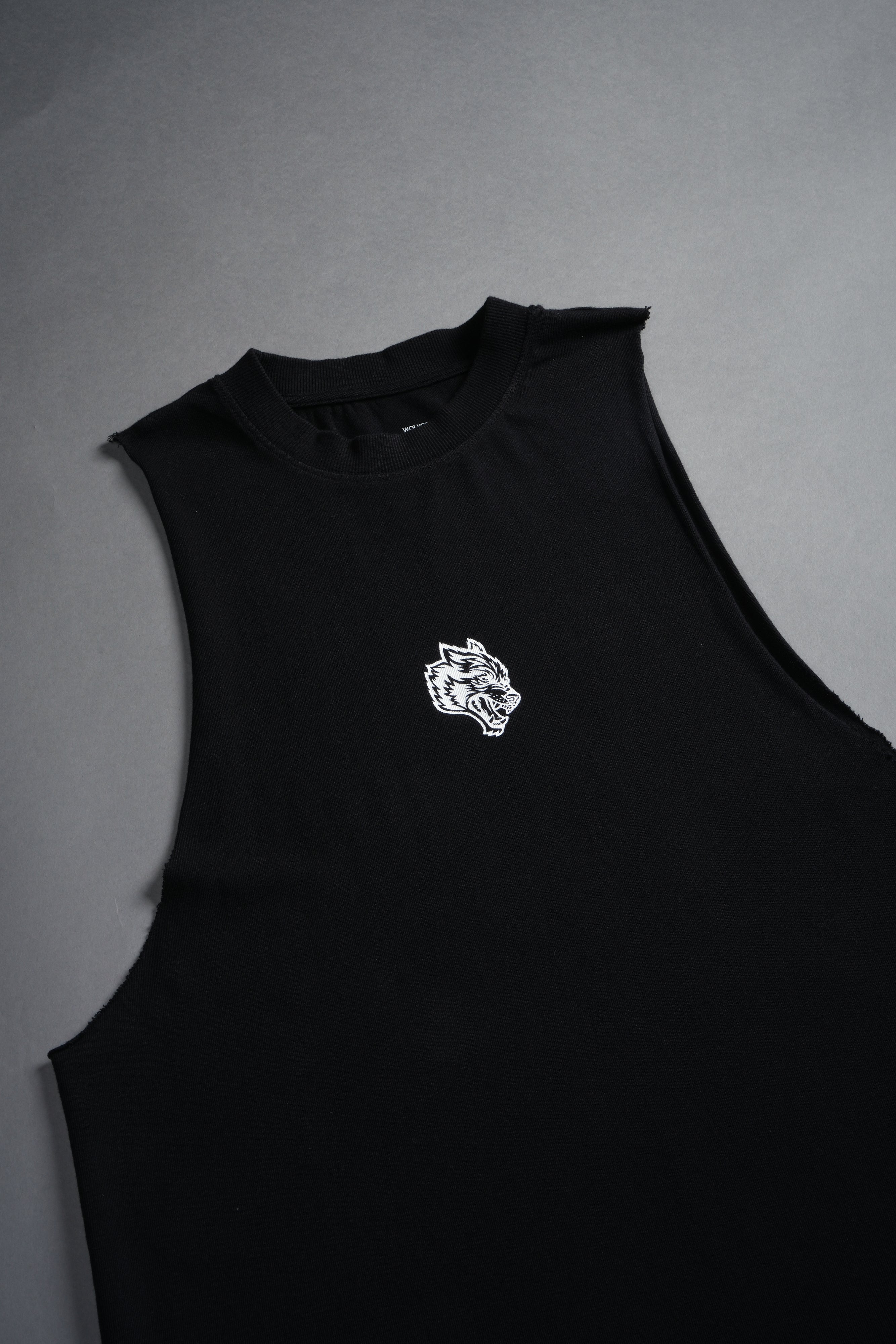 Wolf Chopper FRVR "Tommy" Muscle Tee in Black