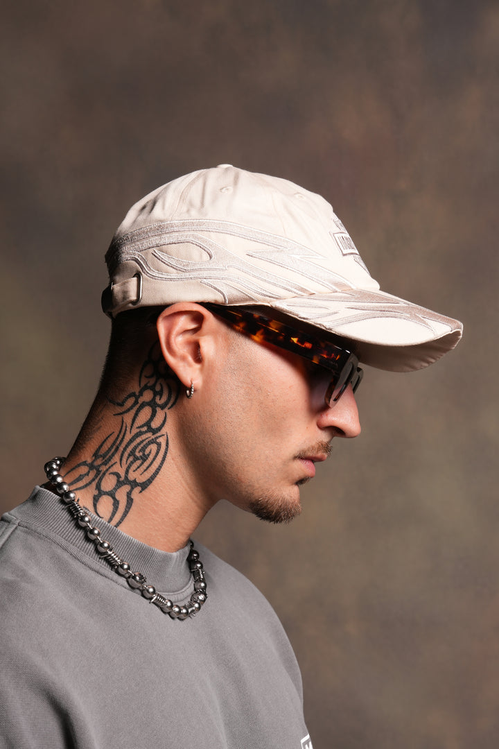 Real Recognize Real Dad Hat (V2) in Cream/Taupe