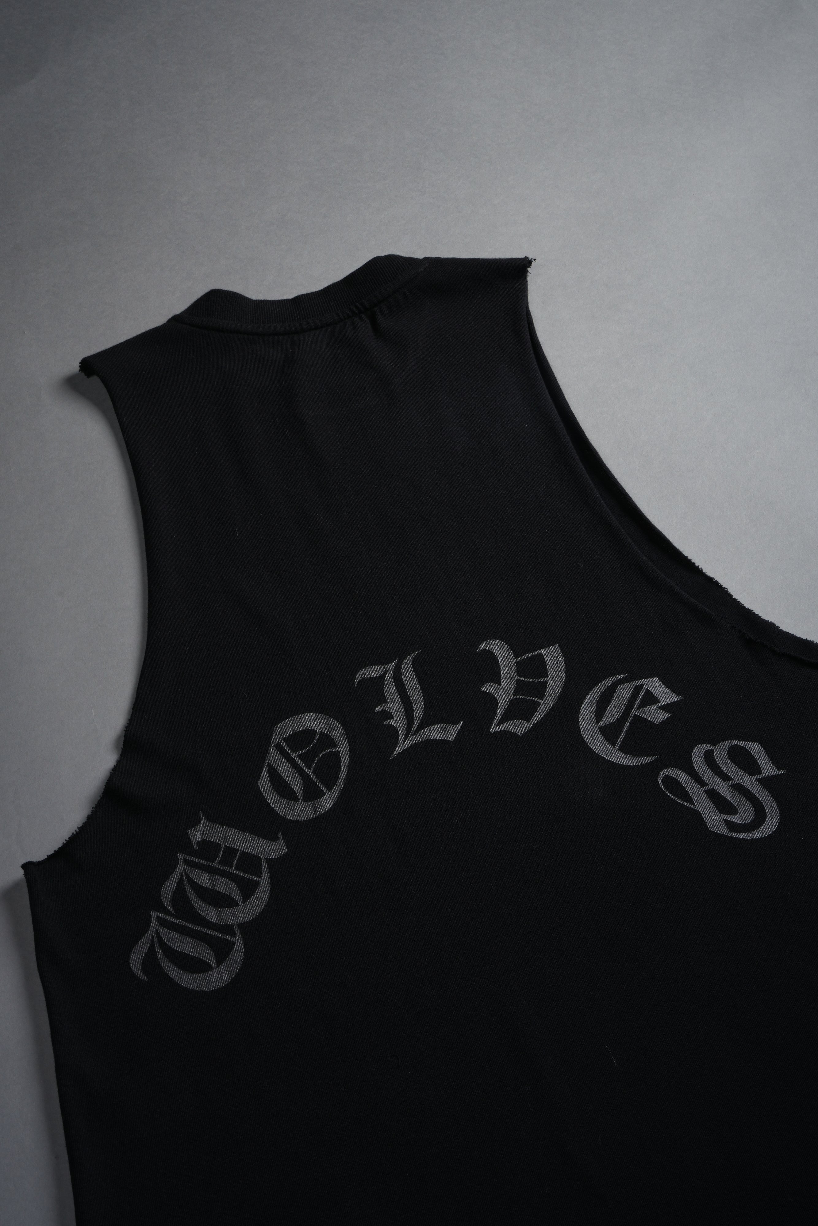 Wolf Chopper FRVR "Tommy" Muscle Tee in Black