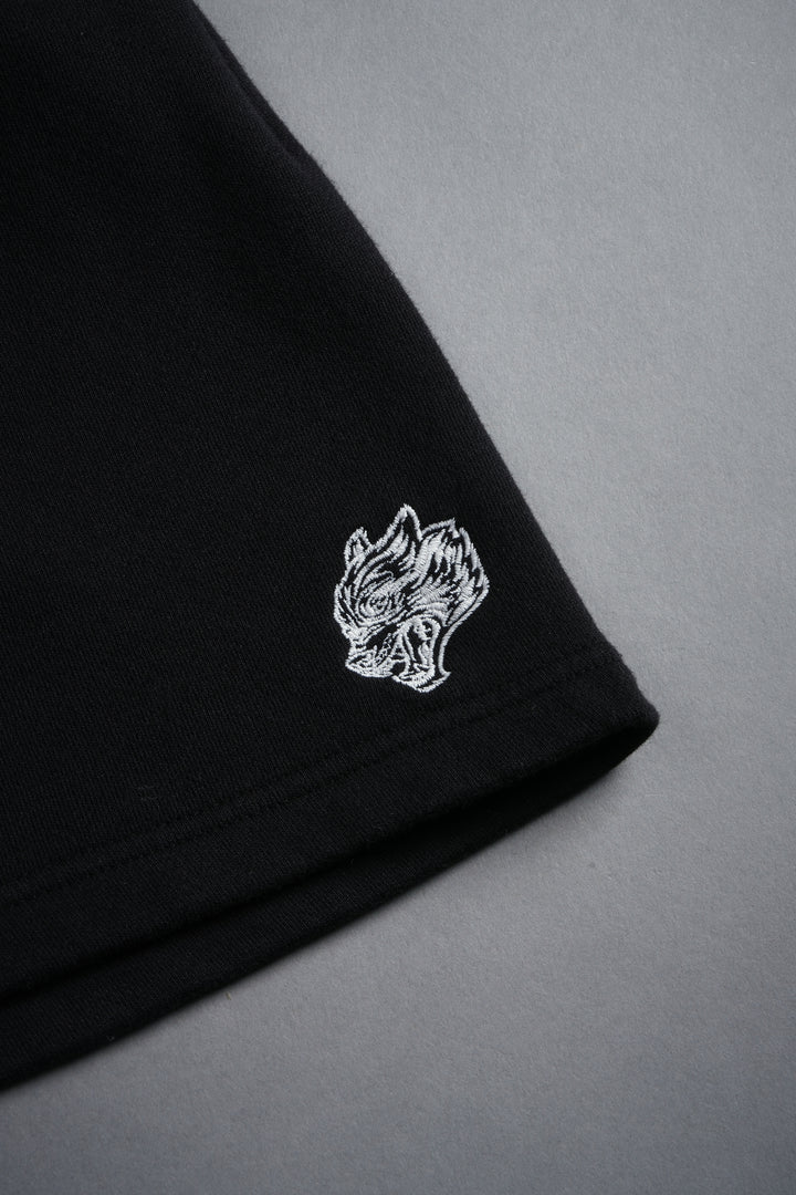 Dual Post Lounge Sweat Shorts in Black
