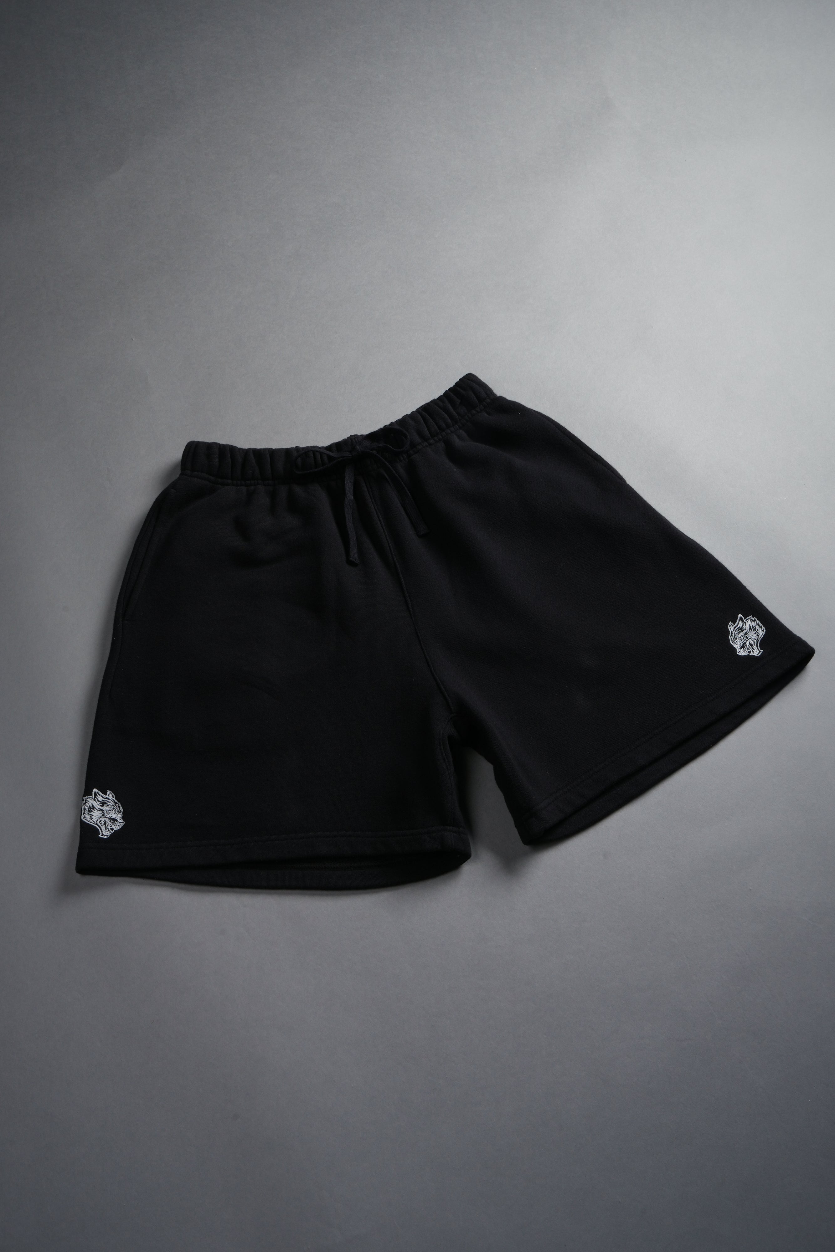 Dual Post Lounge Sweat Shorts in Black