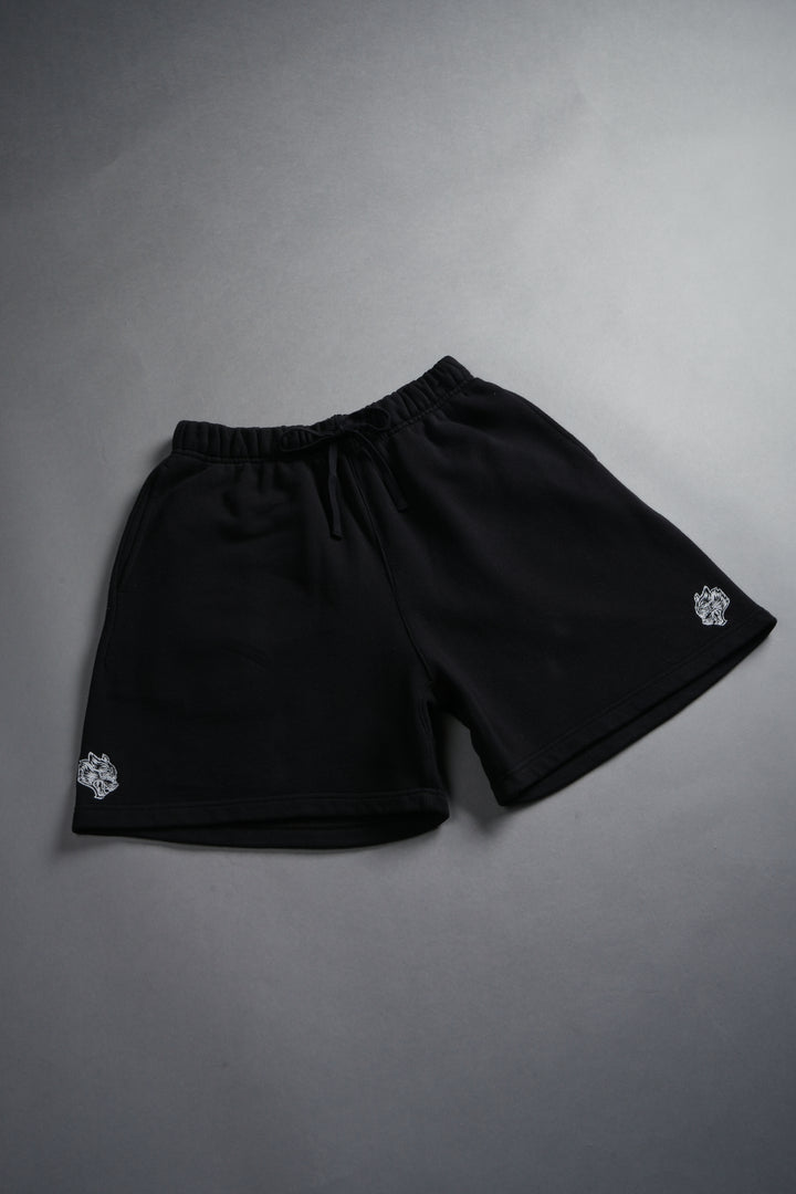 Dual Post Lounge Sweat Shorts in Black