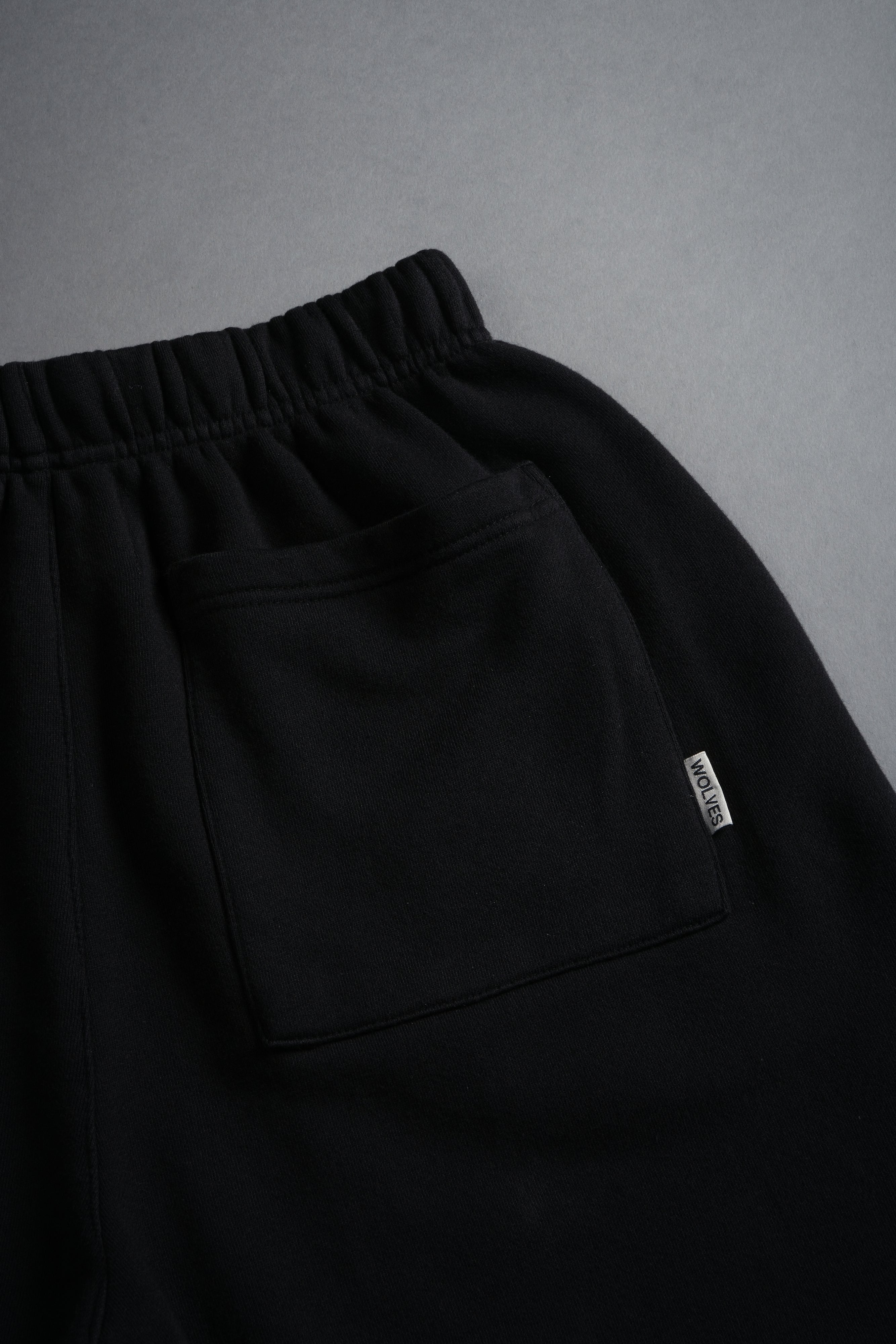 Dual Post Lounge Sweat Shorts in Black