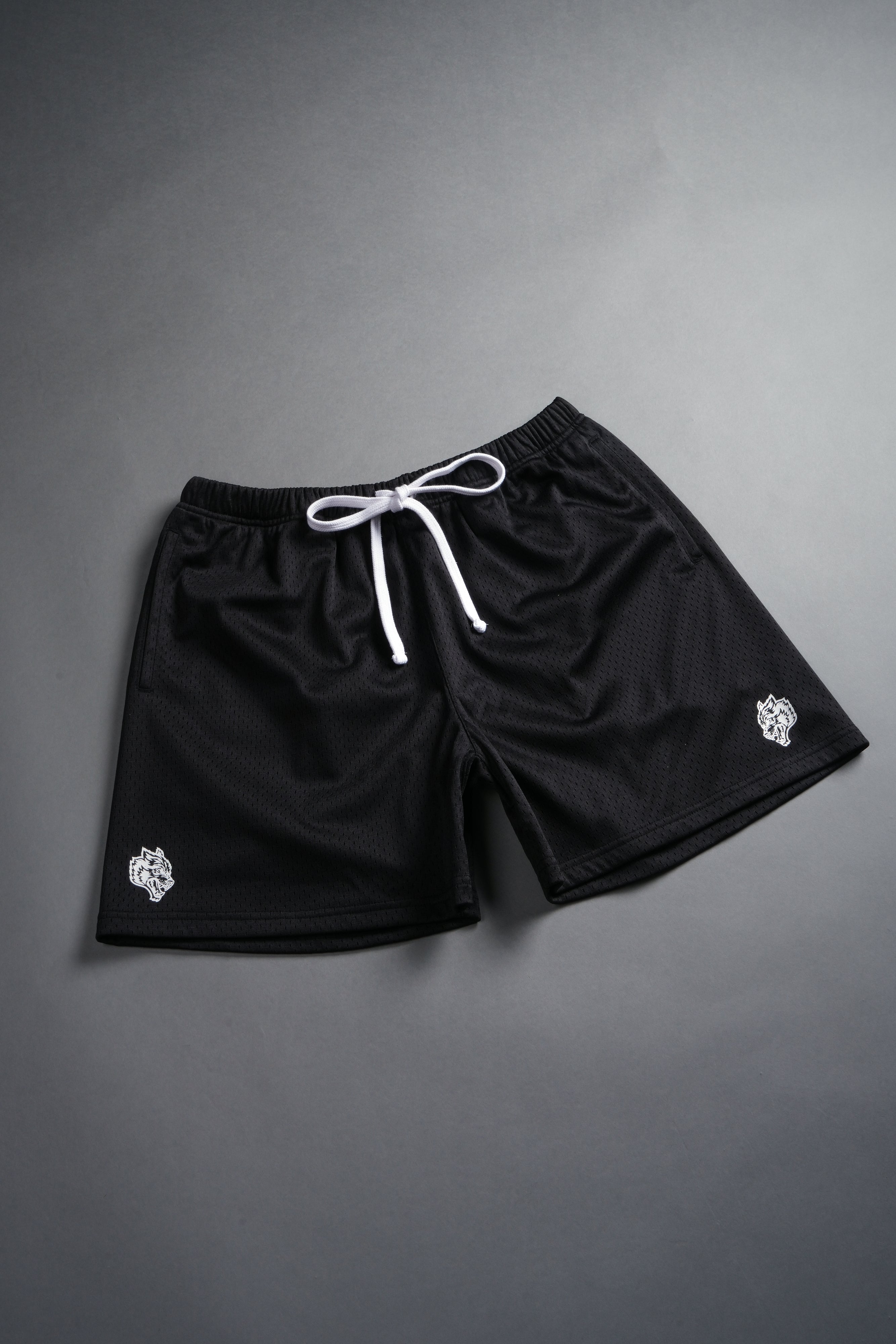Dual Mesh Shorts in Black