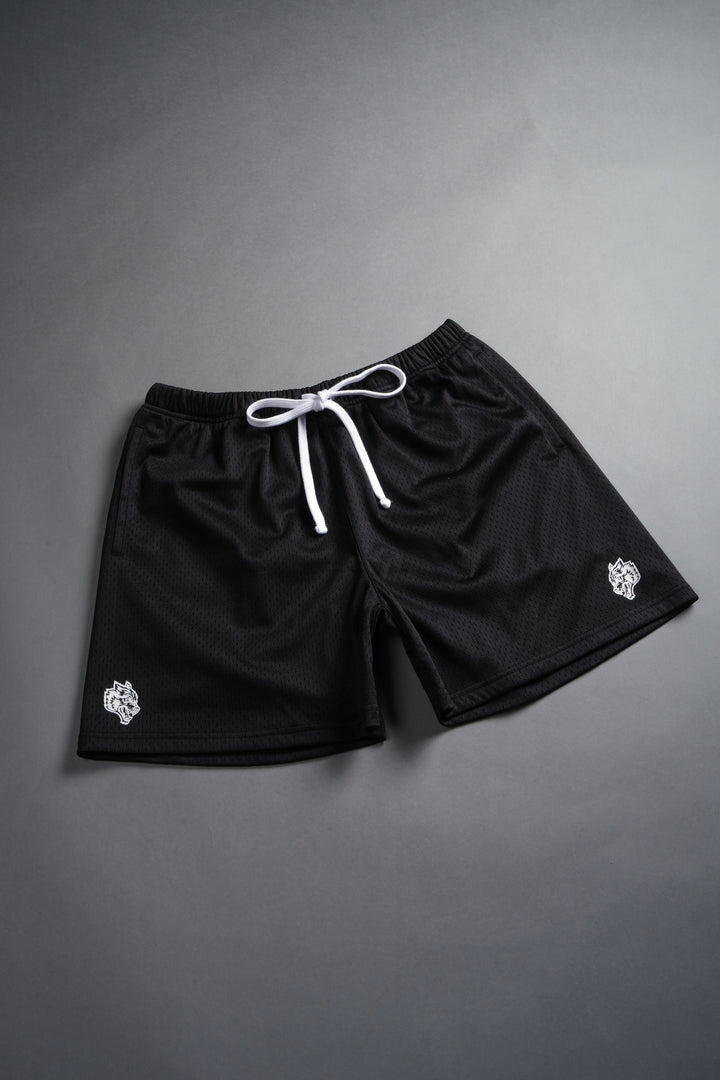 Dual Mesh Shorts in Black