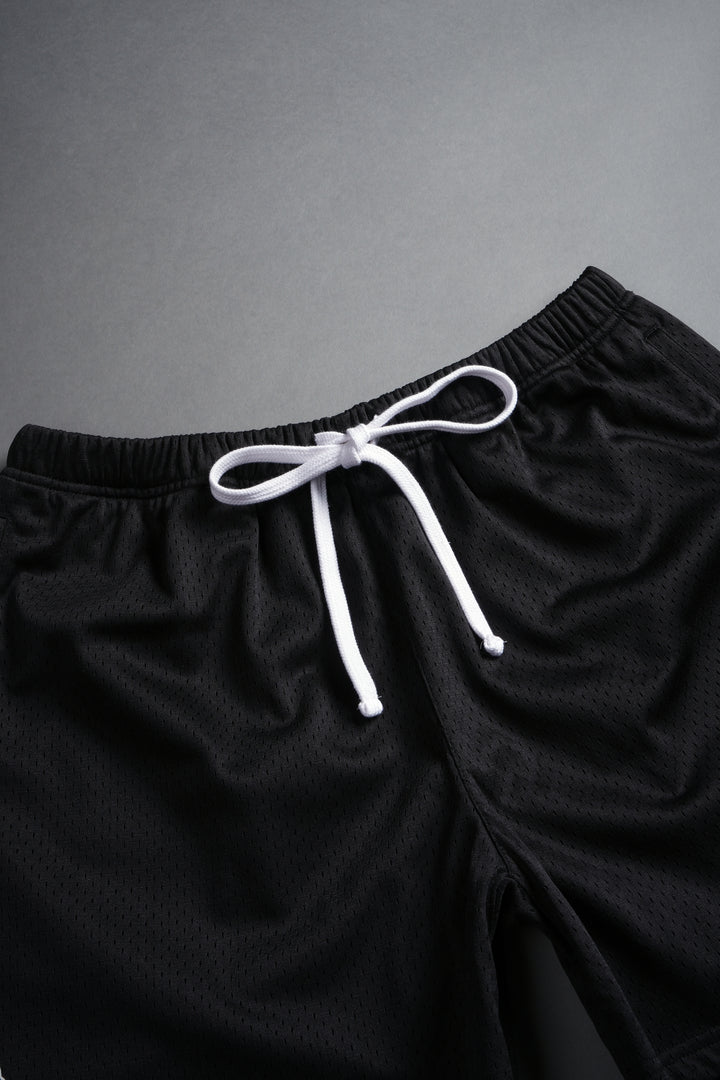 Dual Mesh Shorts in Black
