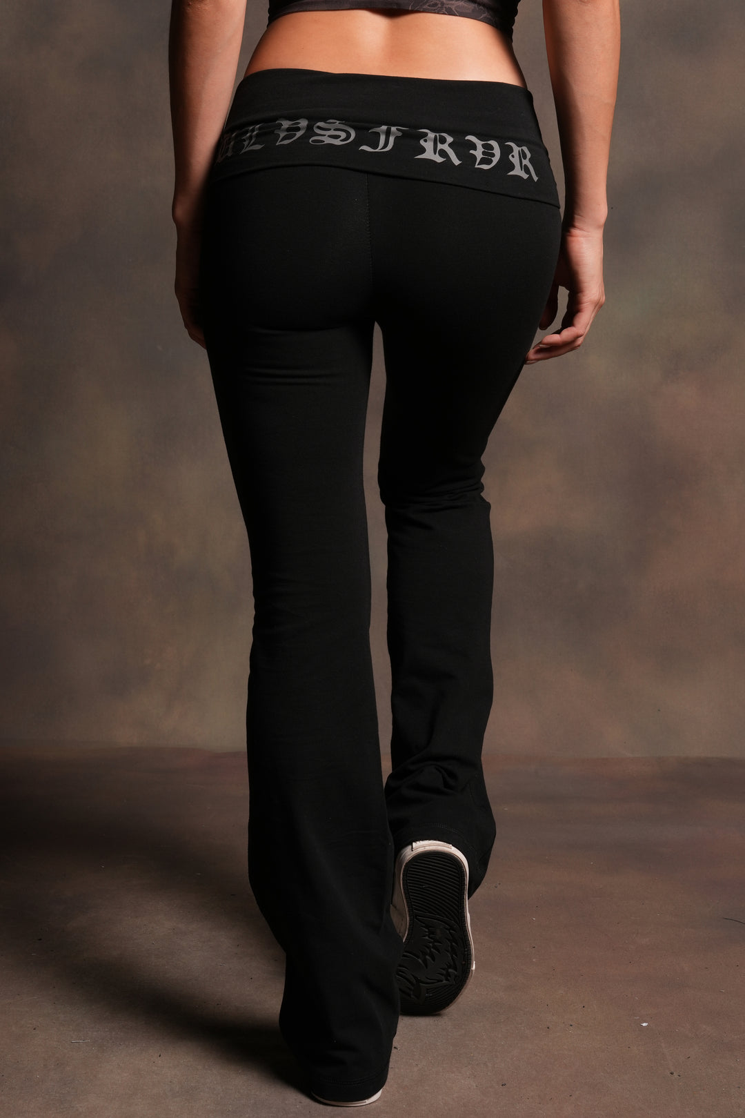 Harley Wolves Romy Foldover Pants in Black