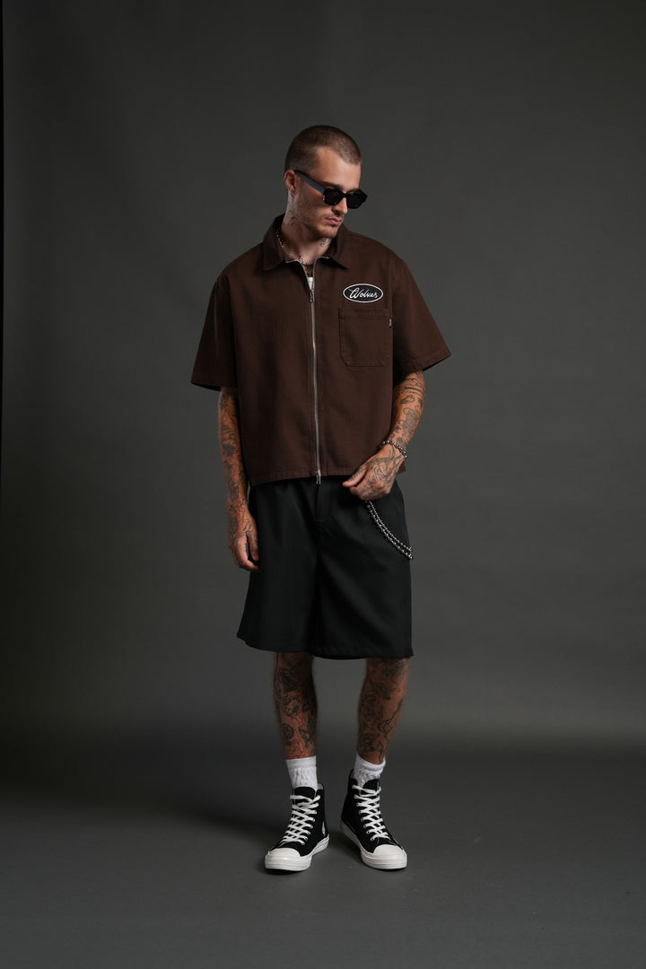 Our Lane Vince Shirt in Brown