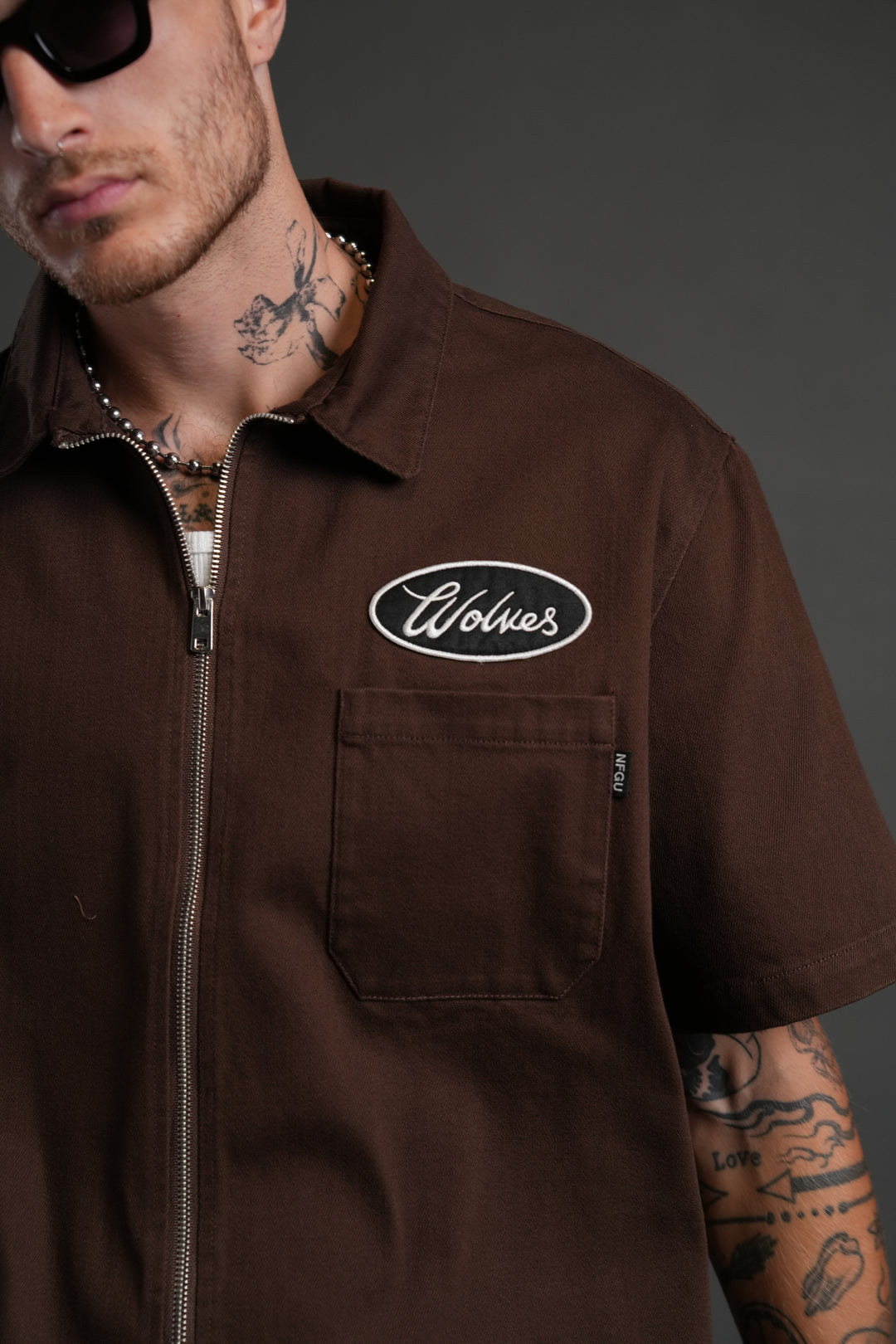 Our Lane Vince Shirt in Brown