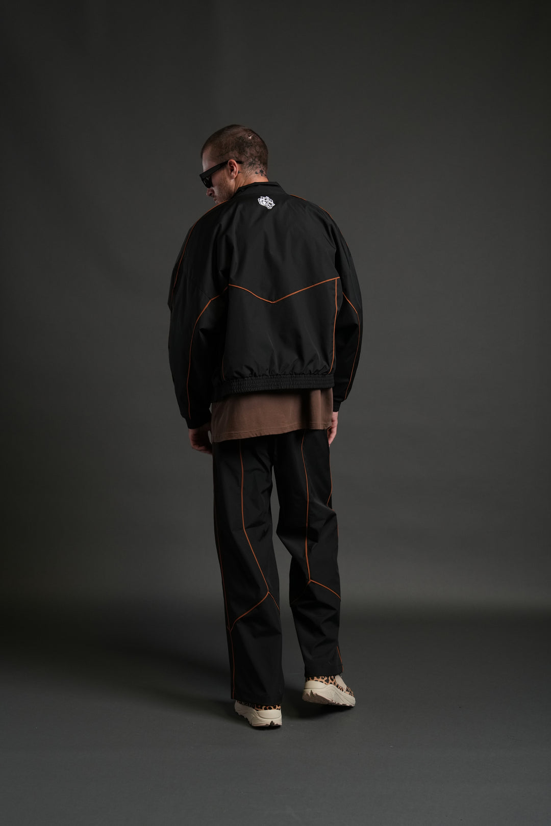 Wolves Quinn Unisex Track Jacket in Black/Desert