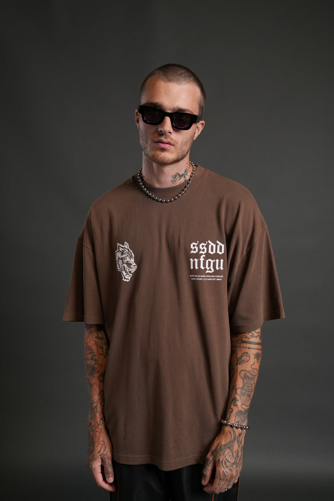 Darc Storm "Premium" Oversized Tee in Desert Dust