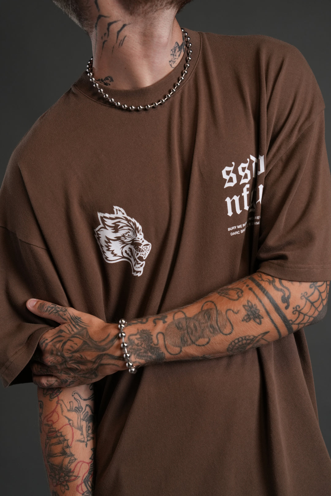 Darc Storm "Premium" Oversized Tee in Desert Dust