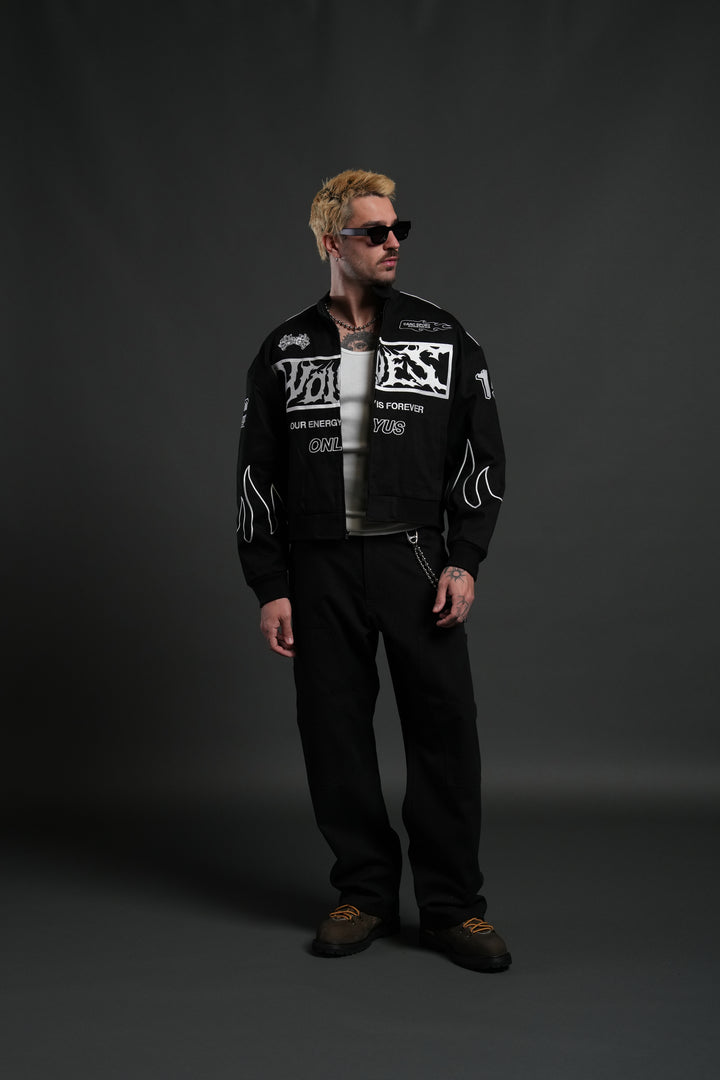 Ride The Fire V2 Gordon Racing Jacket in Black