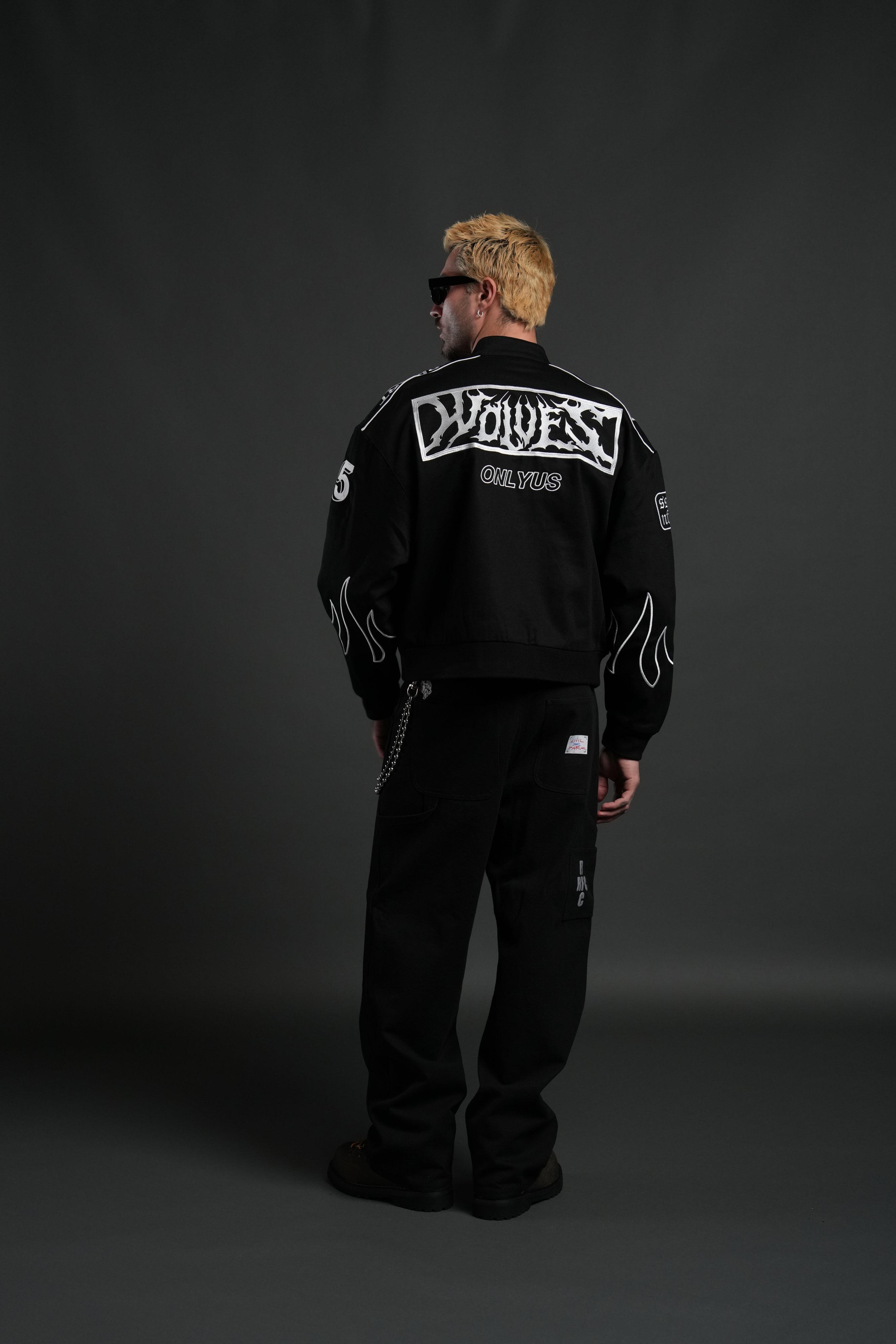 Ride The Fire V2 Gordon Racing Jacket in Black