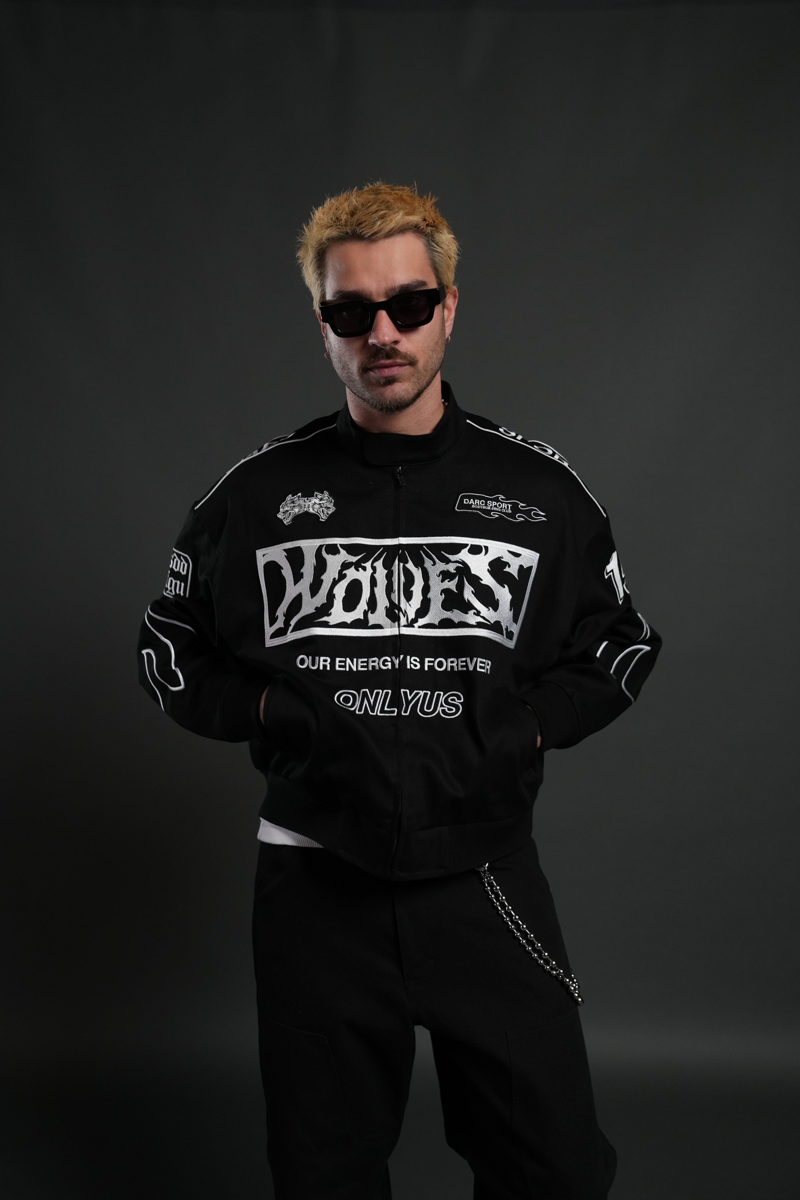 Ride The Fire V2 Gordon Racing Jacket in Black