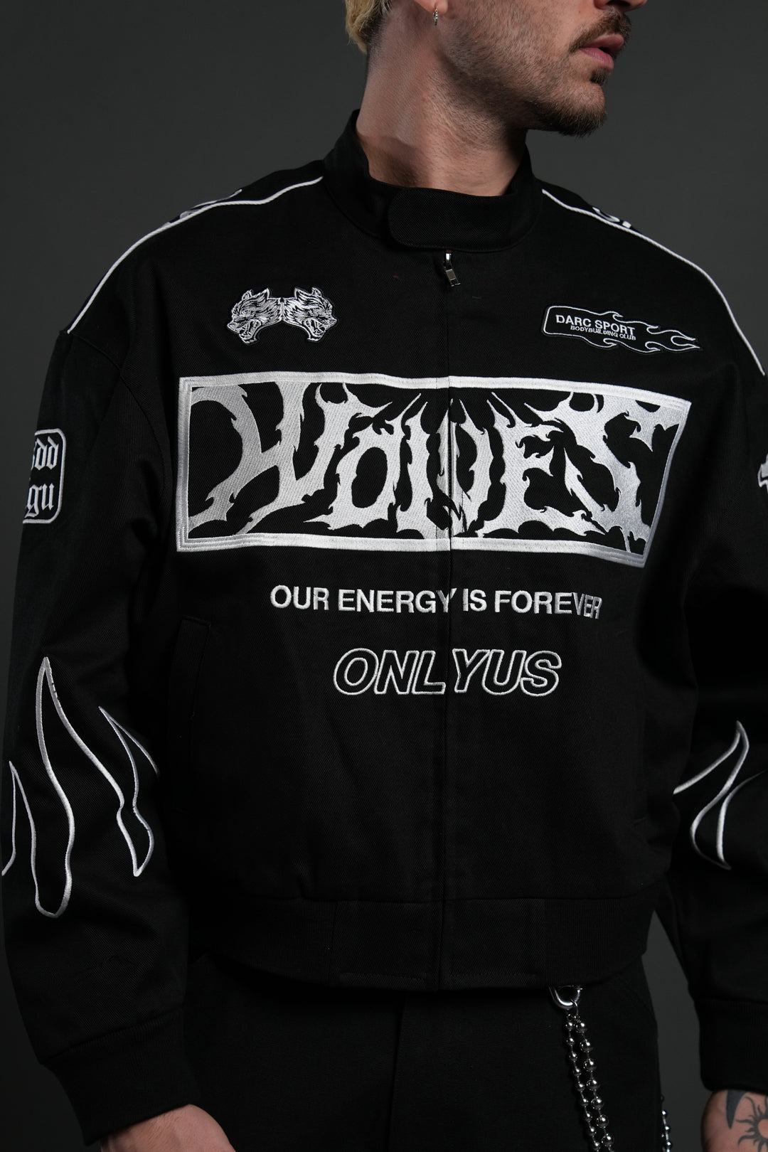 Ride The Fire V2 Gordon Racing Jacket in Black