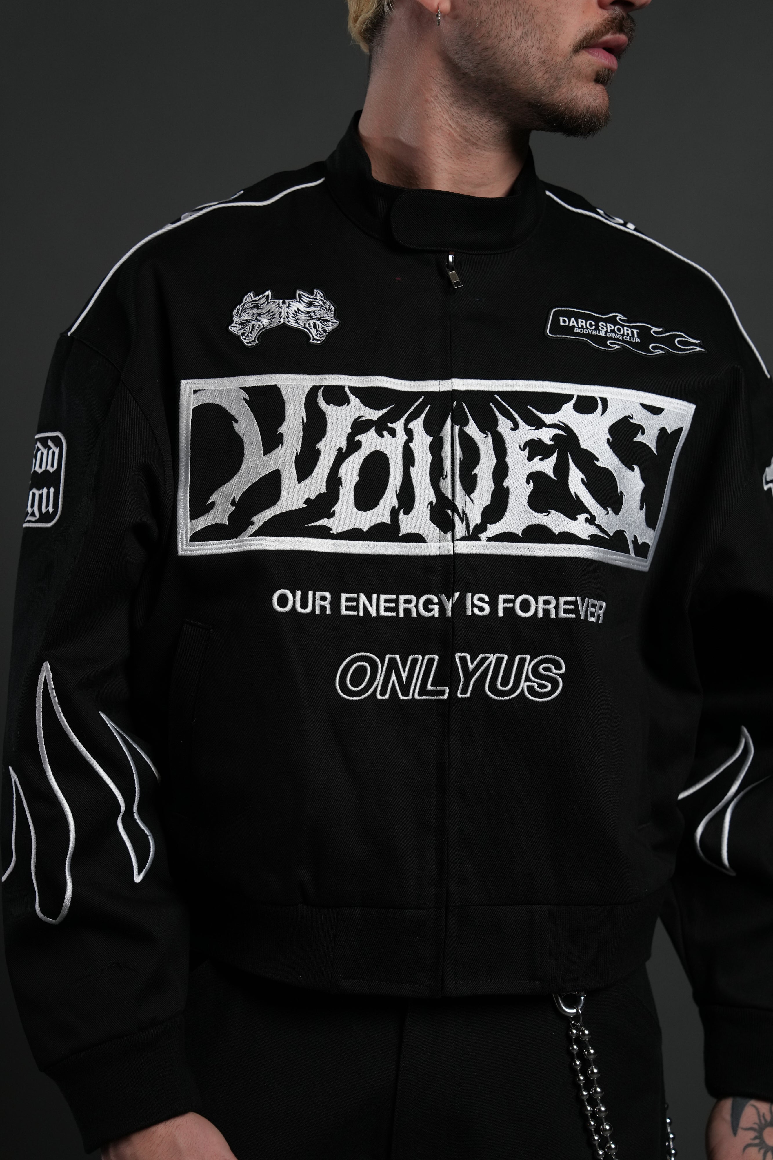 Ride The Fire V2 Gordon Racing Jacket in Black