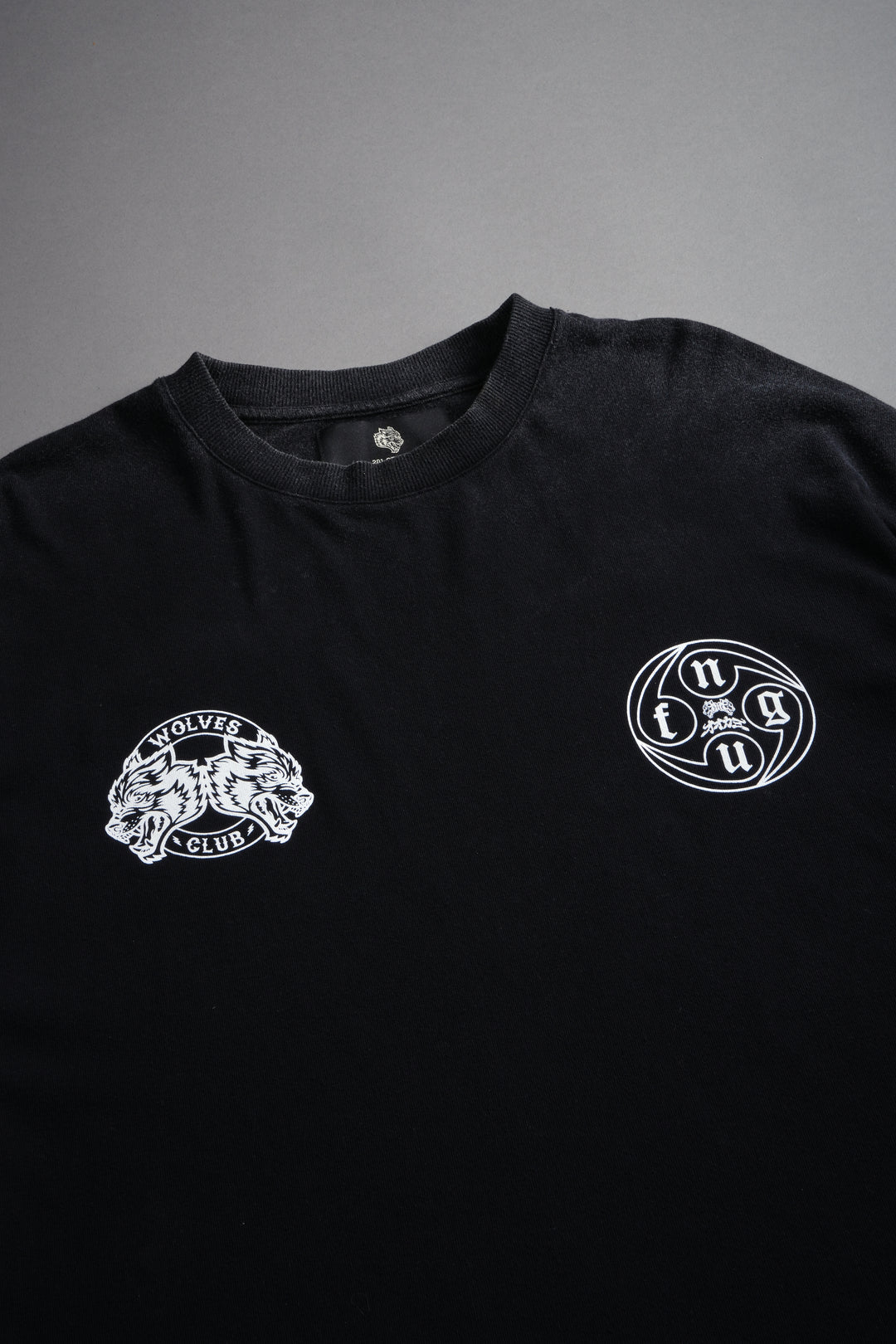 Kazoku Okami Premium Box Cut Ls Tee in Black