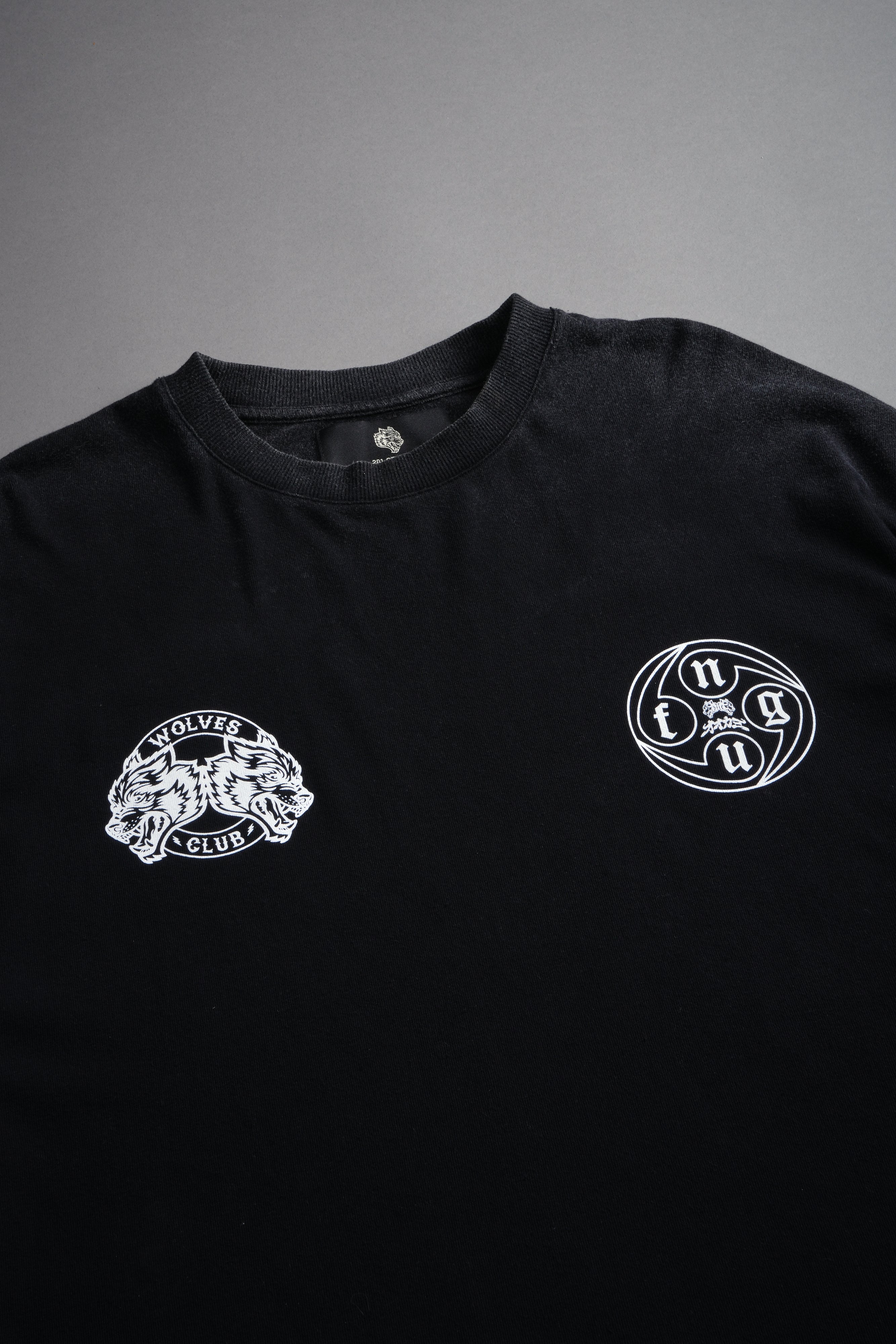 Kazoku Okami Premium Box Cut Ls Tee in Black
