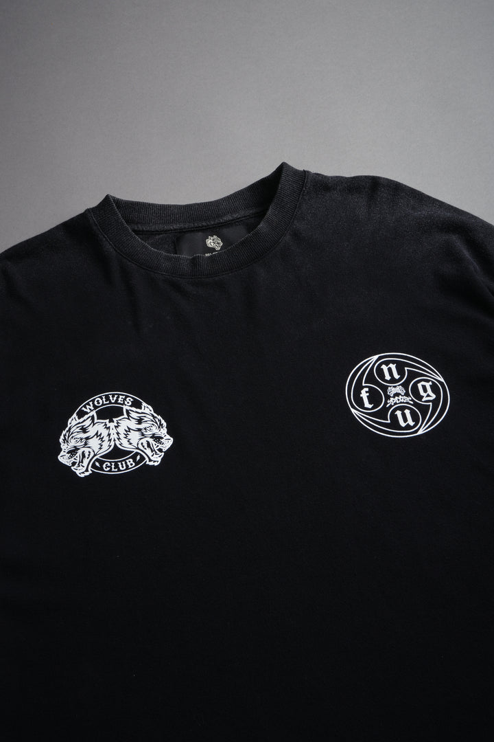 Kazoku Okami Premium Box Cut Ls Tee in Black