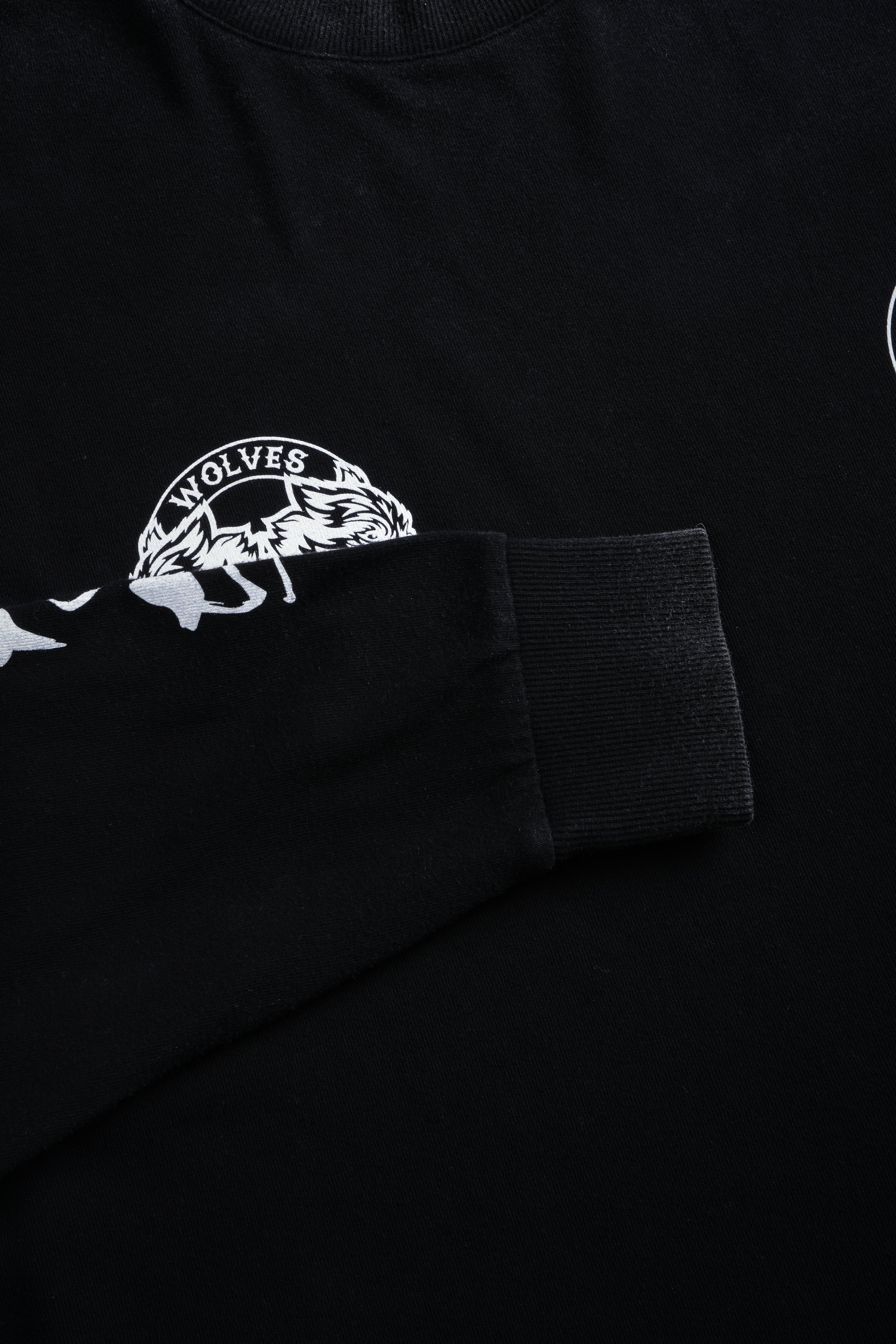 Kazoku Okami Premium Box Cut Ls Tee in Black