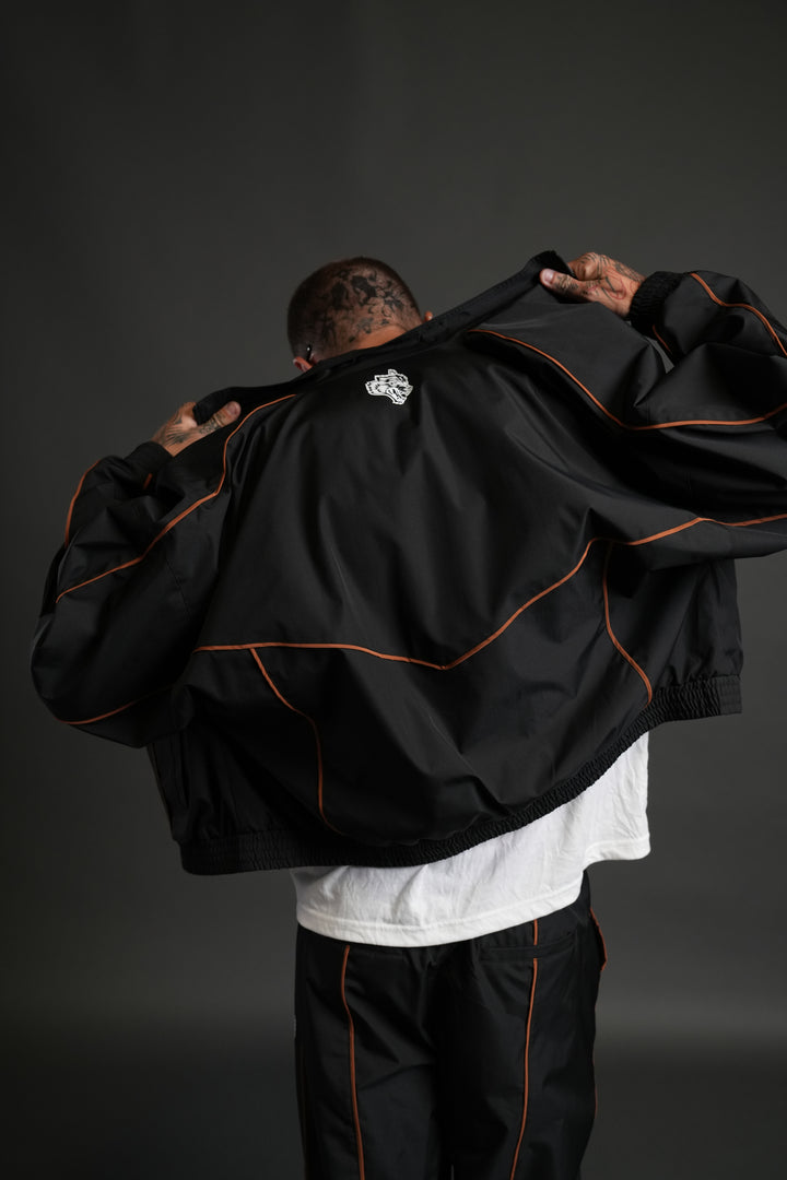 Wolves Quinn Unisex Track Jacket in Black/Desert