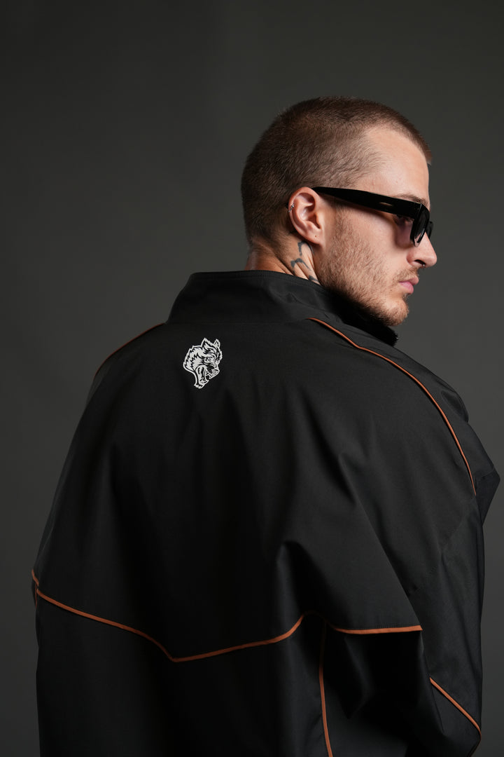 Wolves Quinn Unisex Track Jacket in Black/Desert