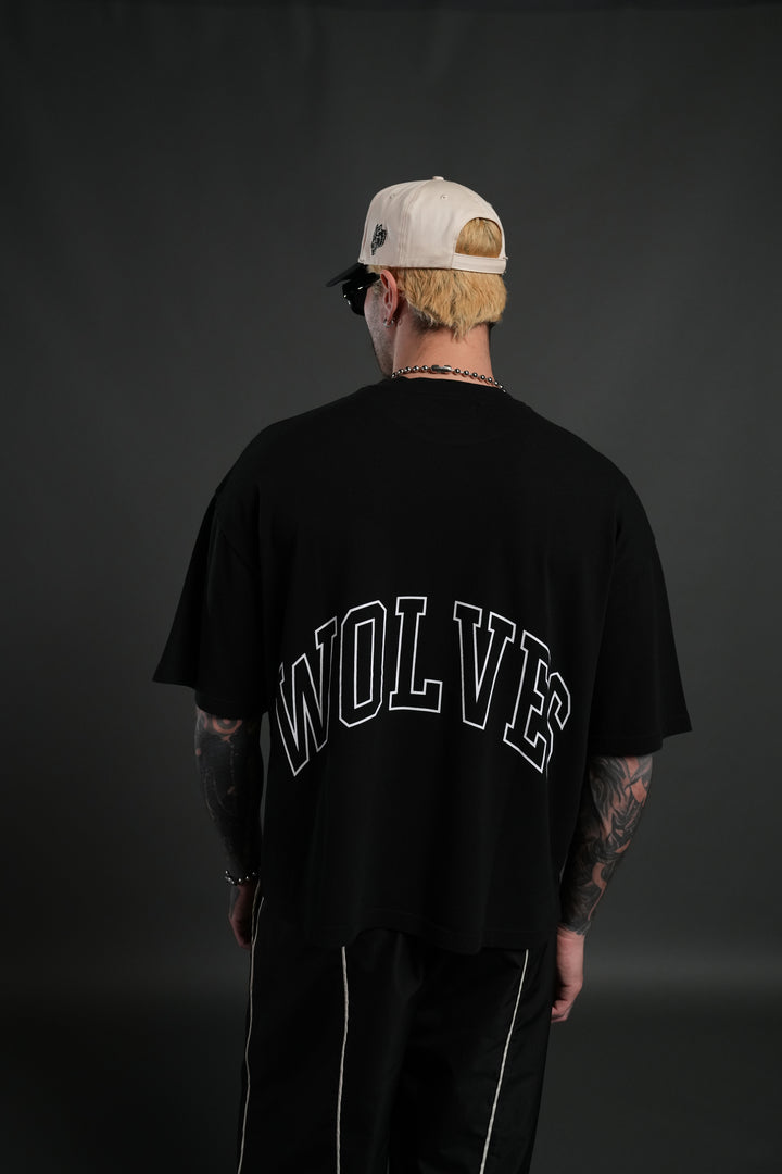 Wolf of the Flame Premium "Box Cut" Tee in Black