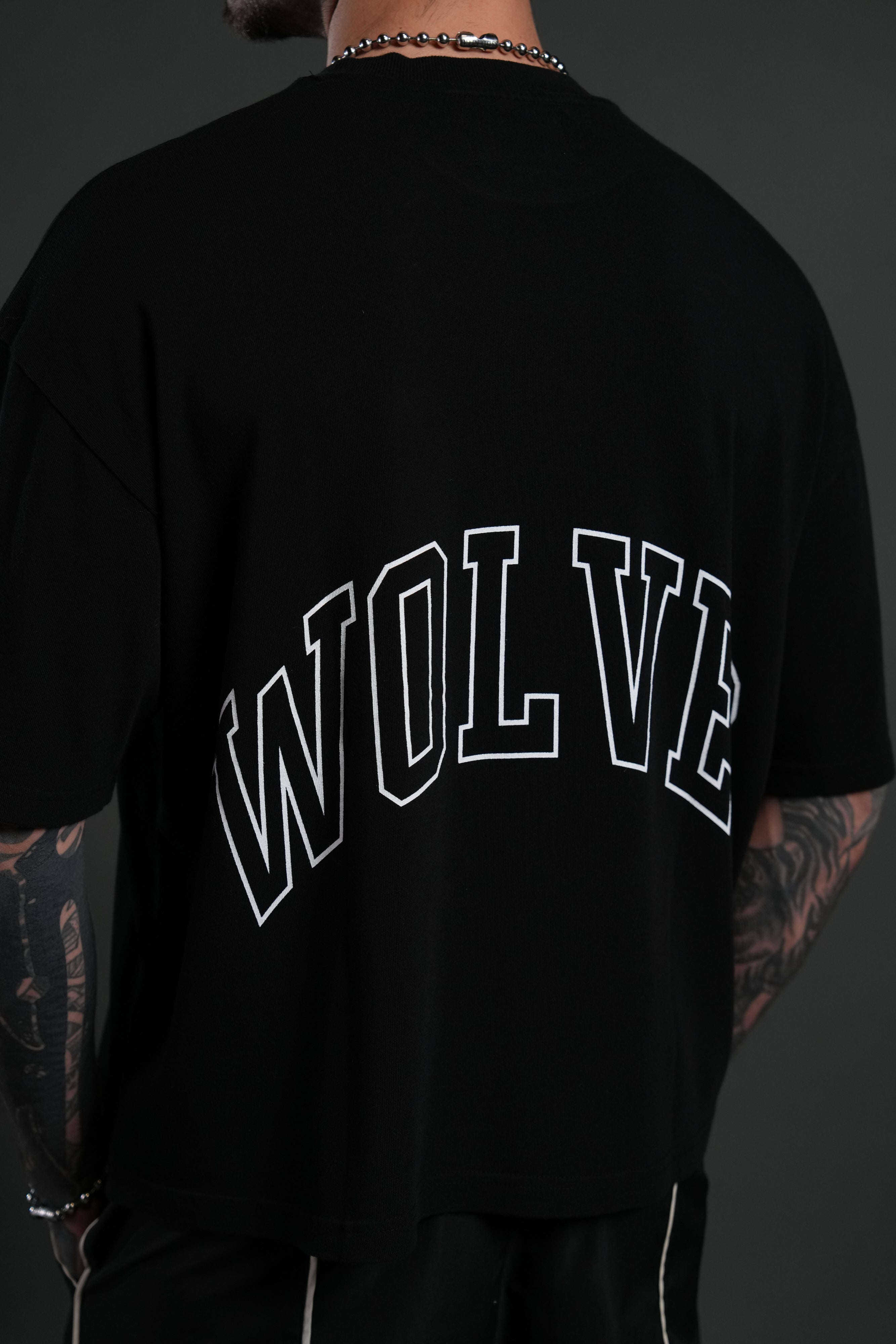 Wolf of the Flame Premium "Box Cut" Tee in Black