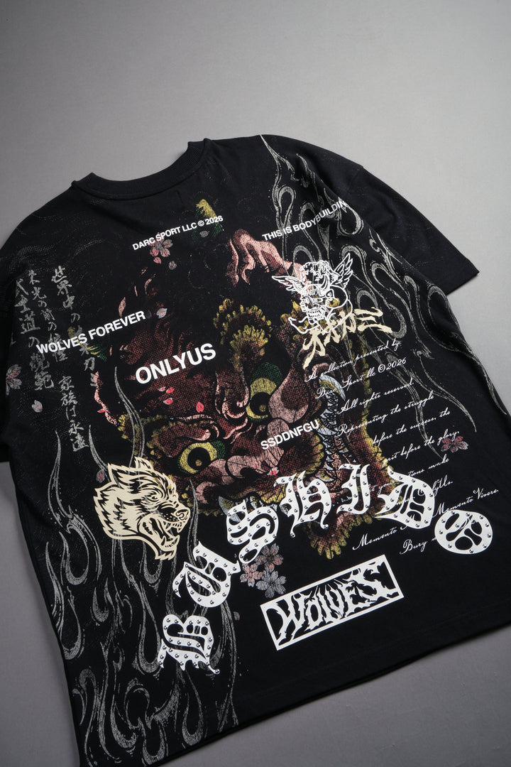 Shutendoji Premium Oversized Tee in Black