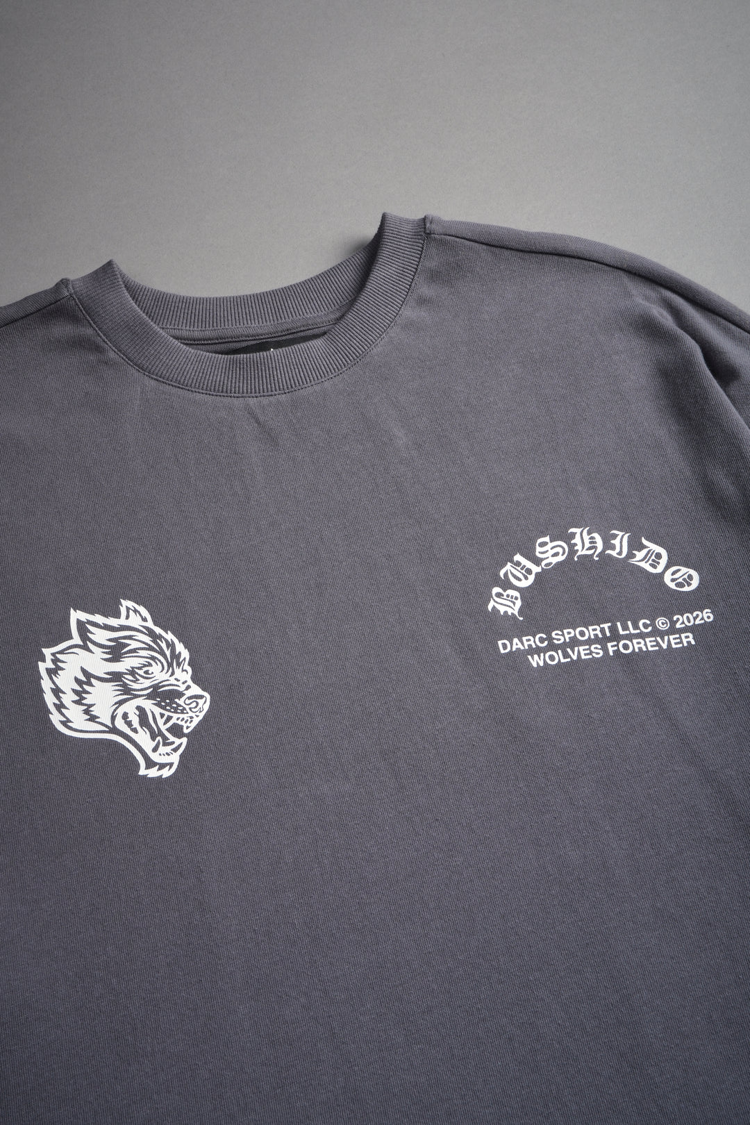 Shutendoji Premium Oversized Tee in Slate Gray