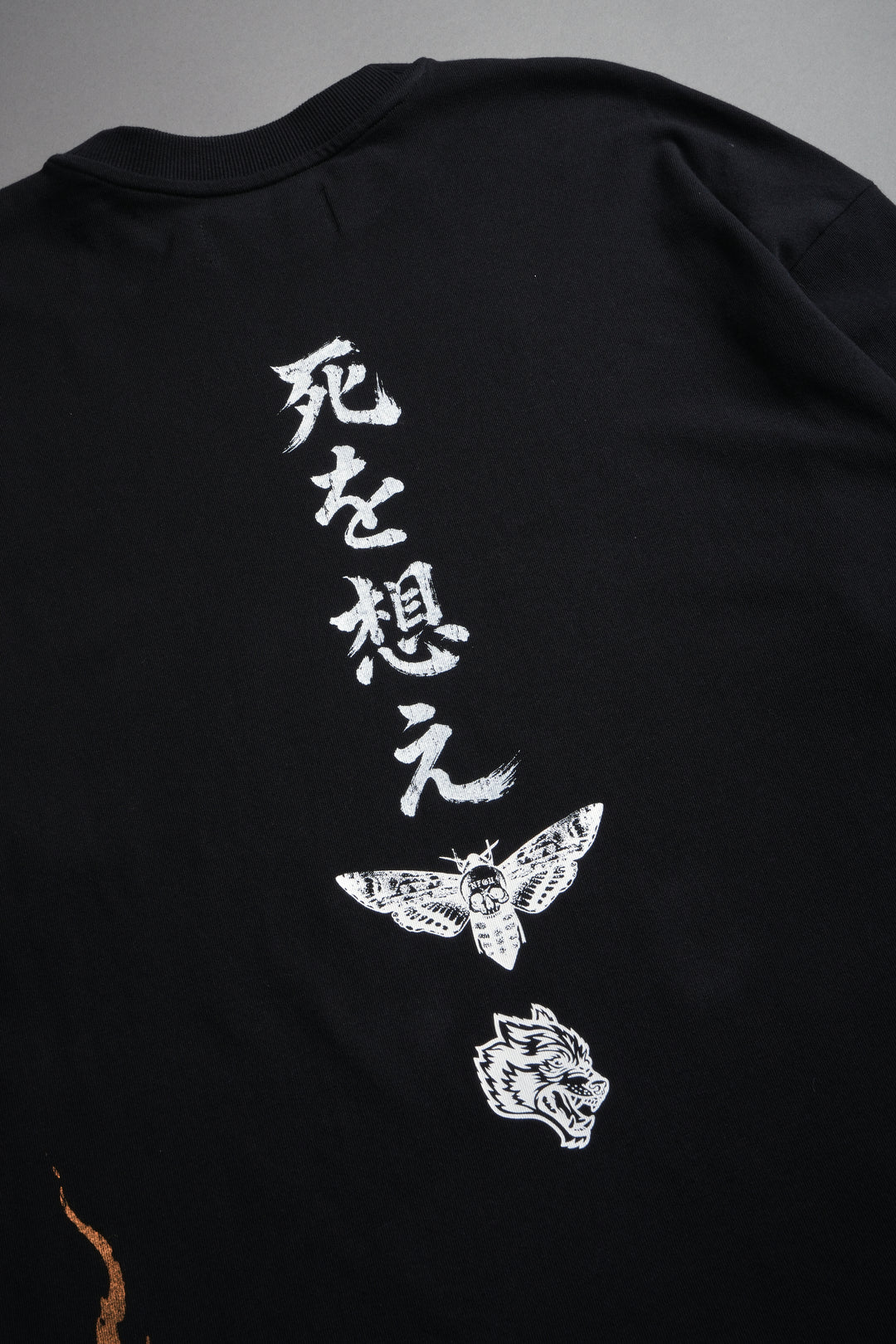 Mourning Flame Premium Oversized Tee in Black
