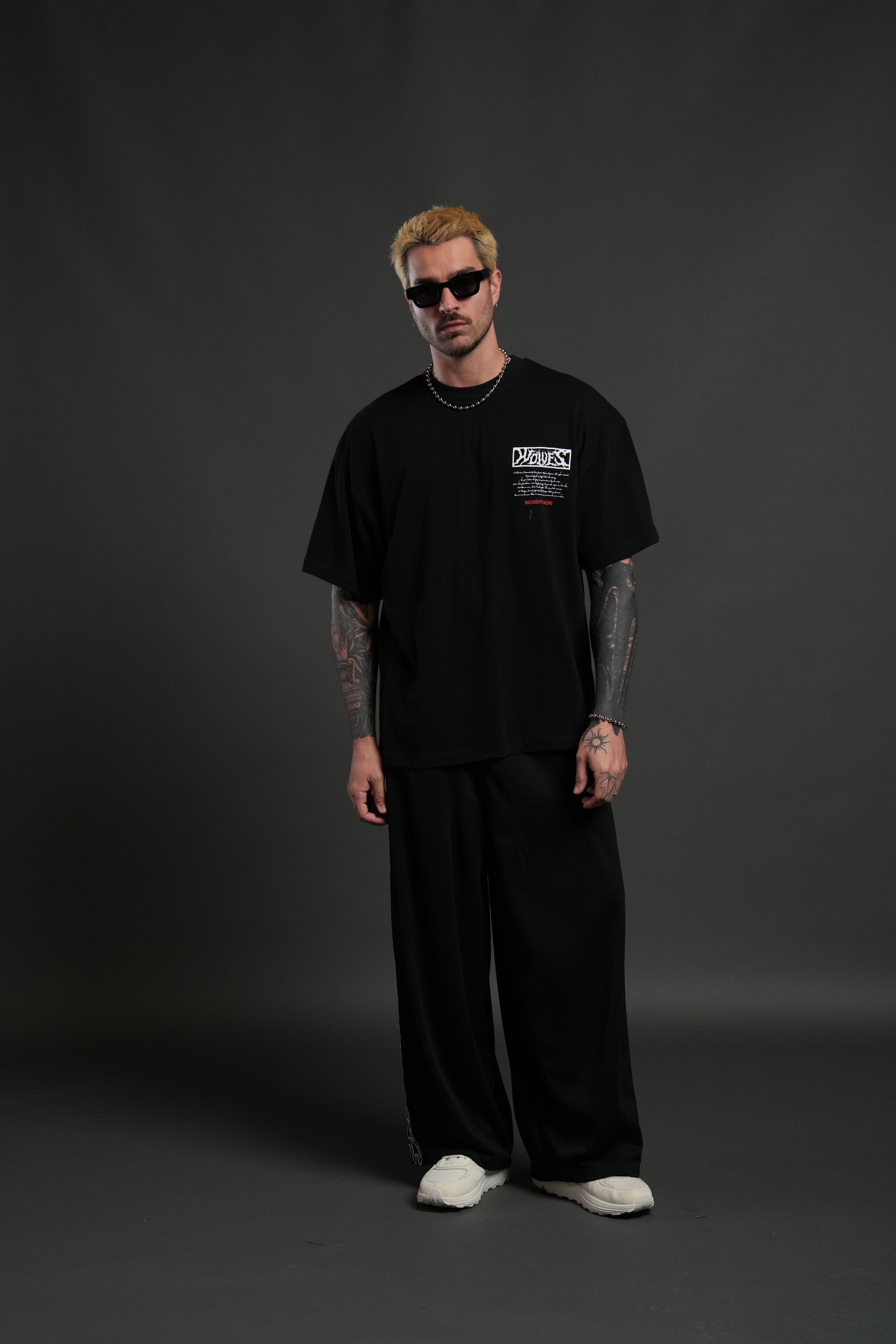 Create V2 "Premium" Oversized Tee in Black
