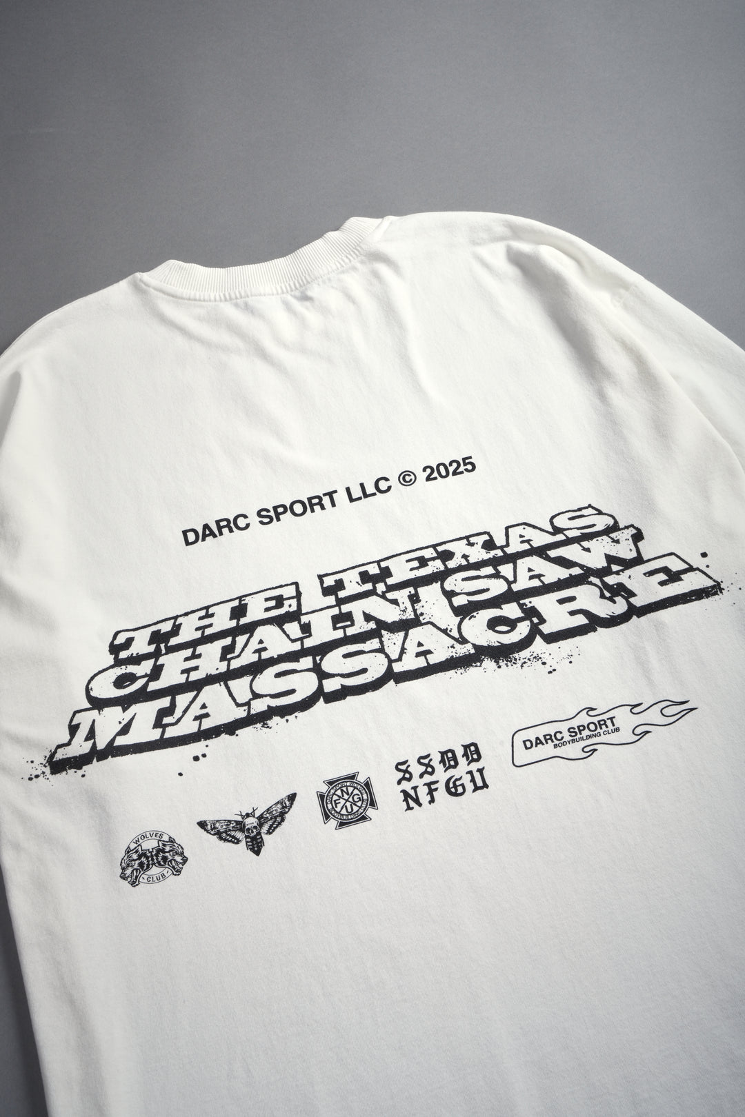 Massacre "Grunge" Tee in Cream