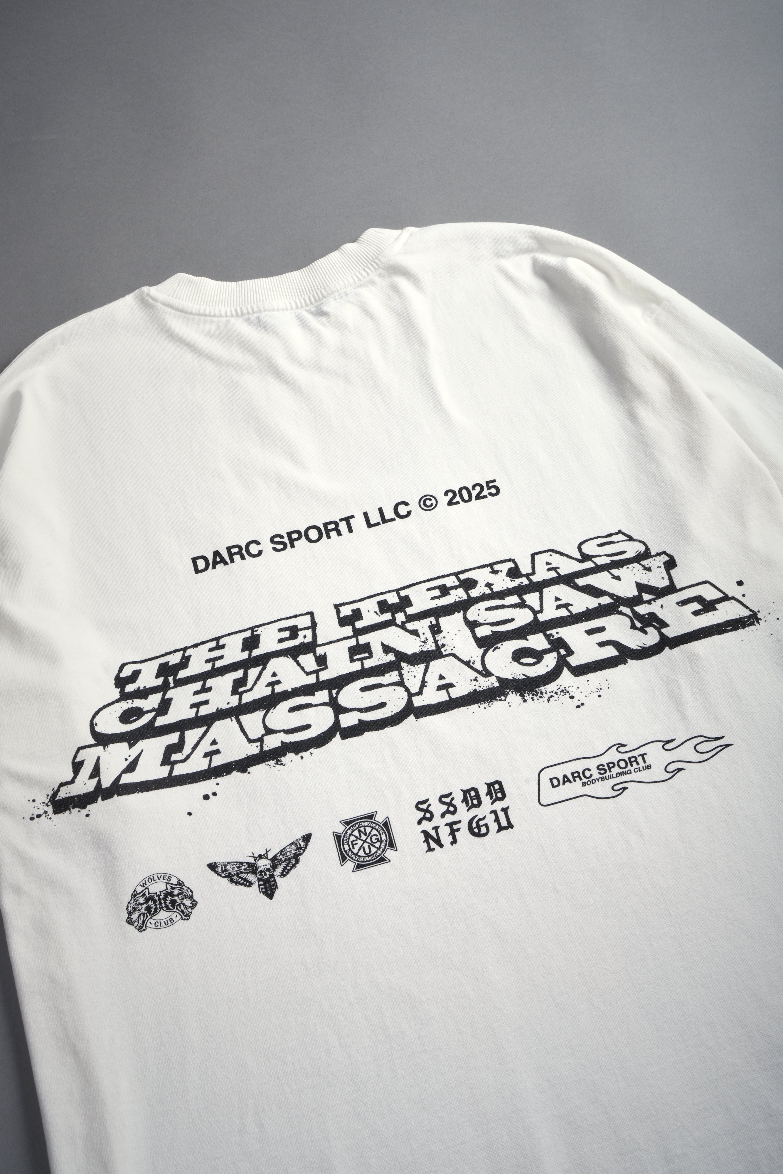 Massacre "Grunge" Tee in Cream