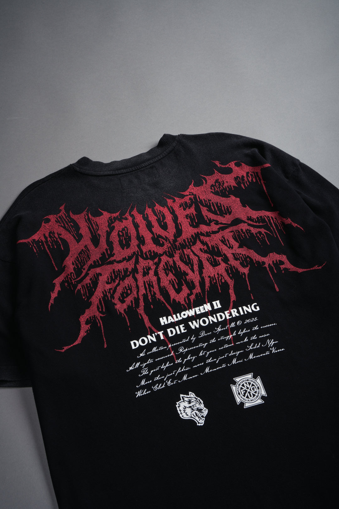 Watch Your Back "Premium" Oversized Tee in Black