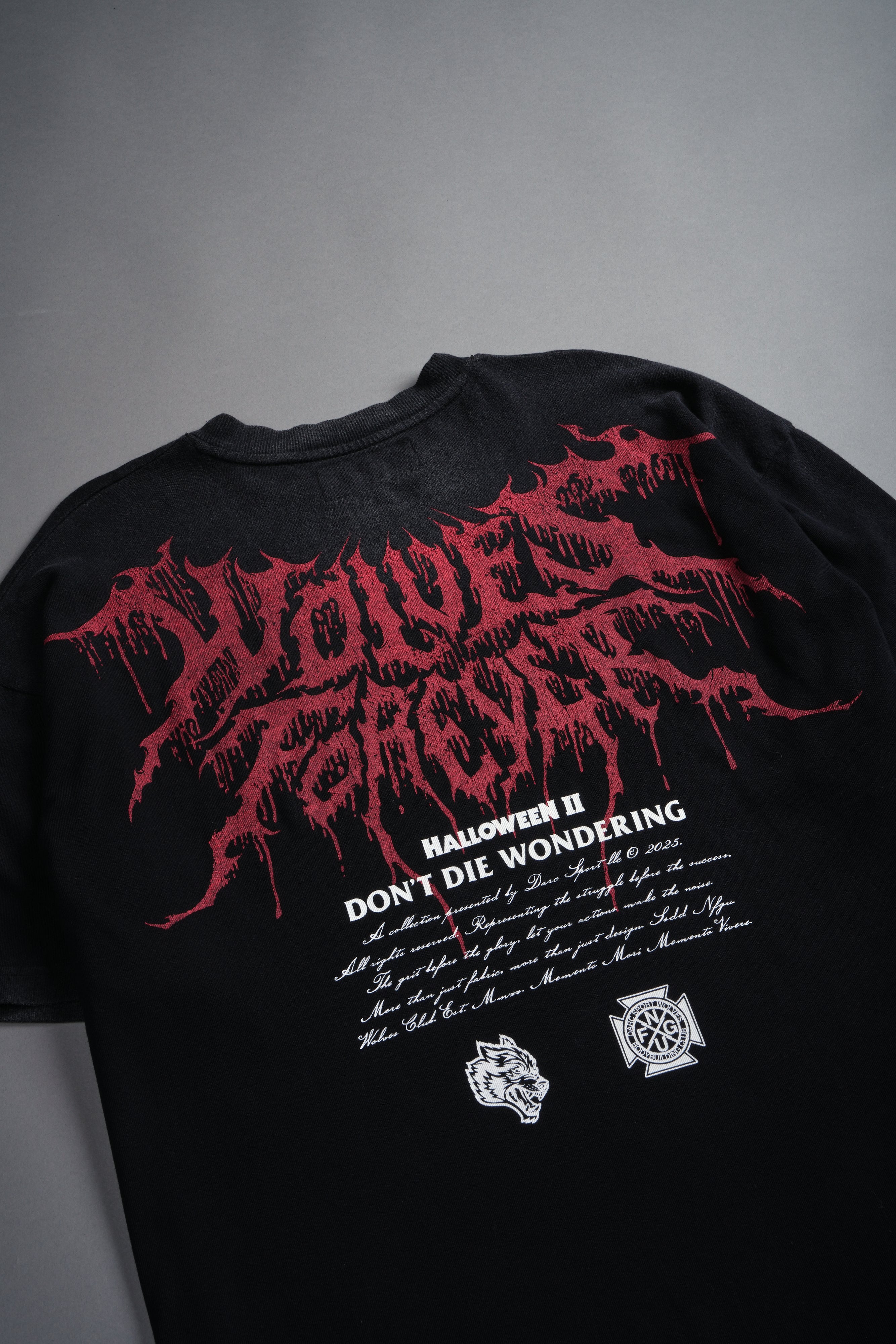 Watch Your Back "Premium" Oversized Tee in Black