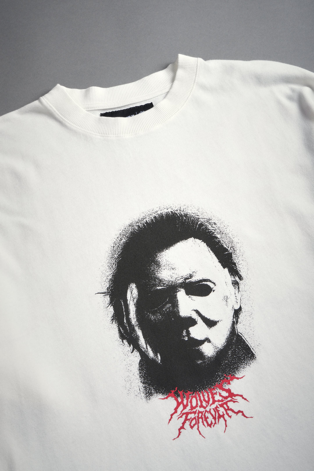Watch Your Back "Premium" Oversized Tee in Cream