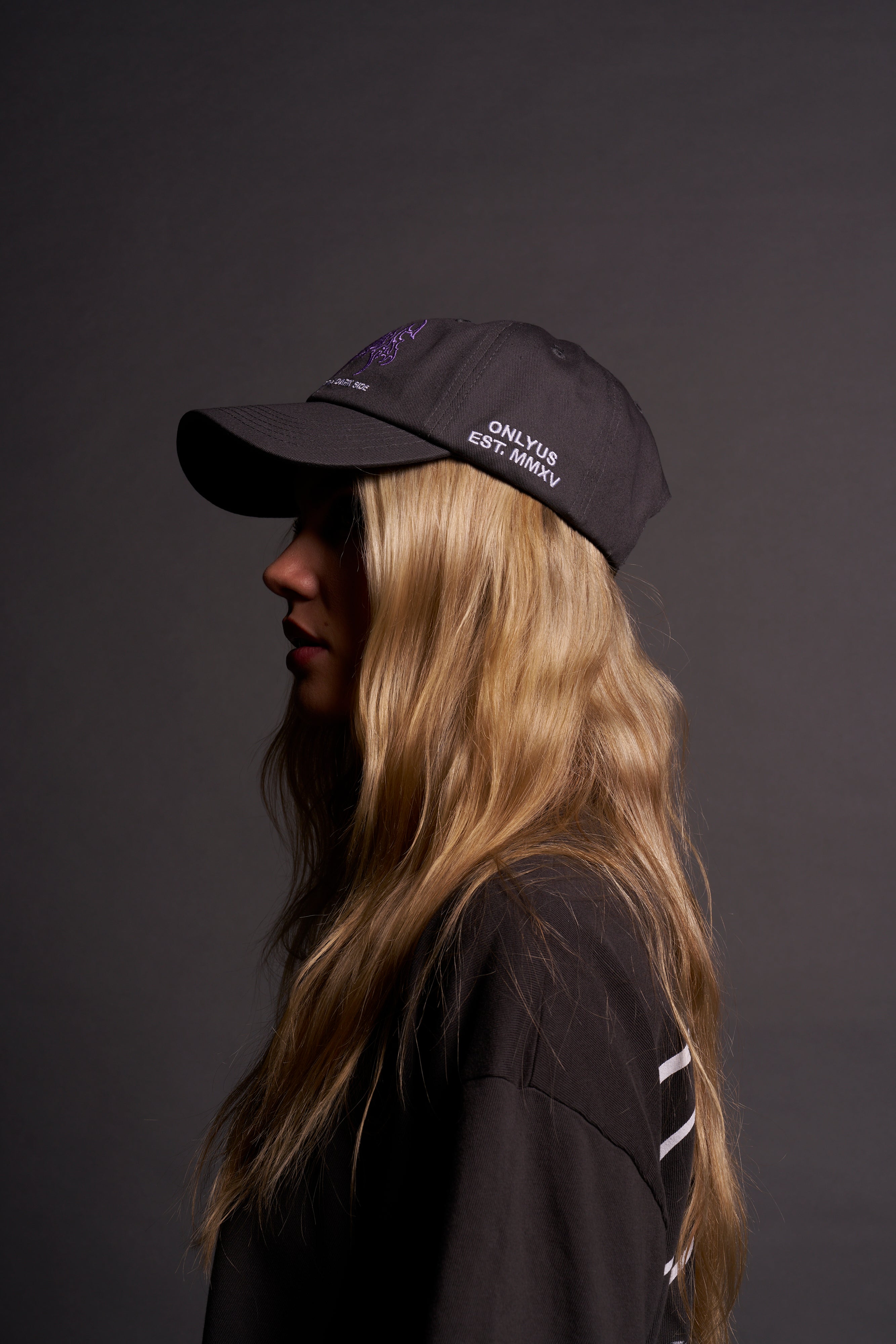 Dark Side Dad Hat V2 in Wolf Gray – DarcSport