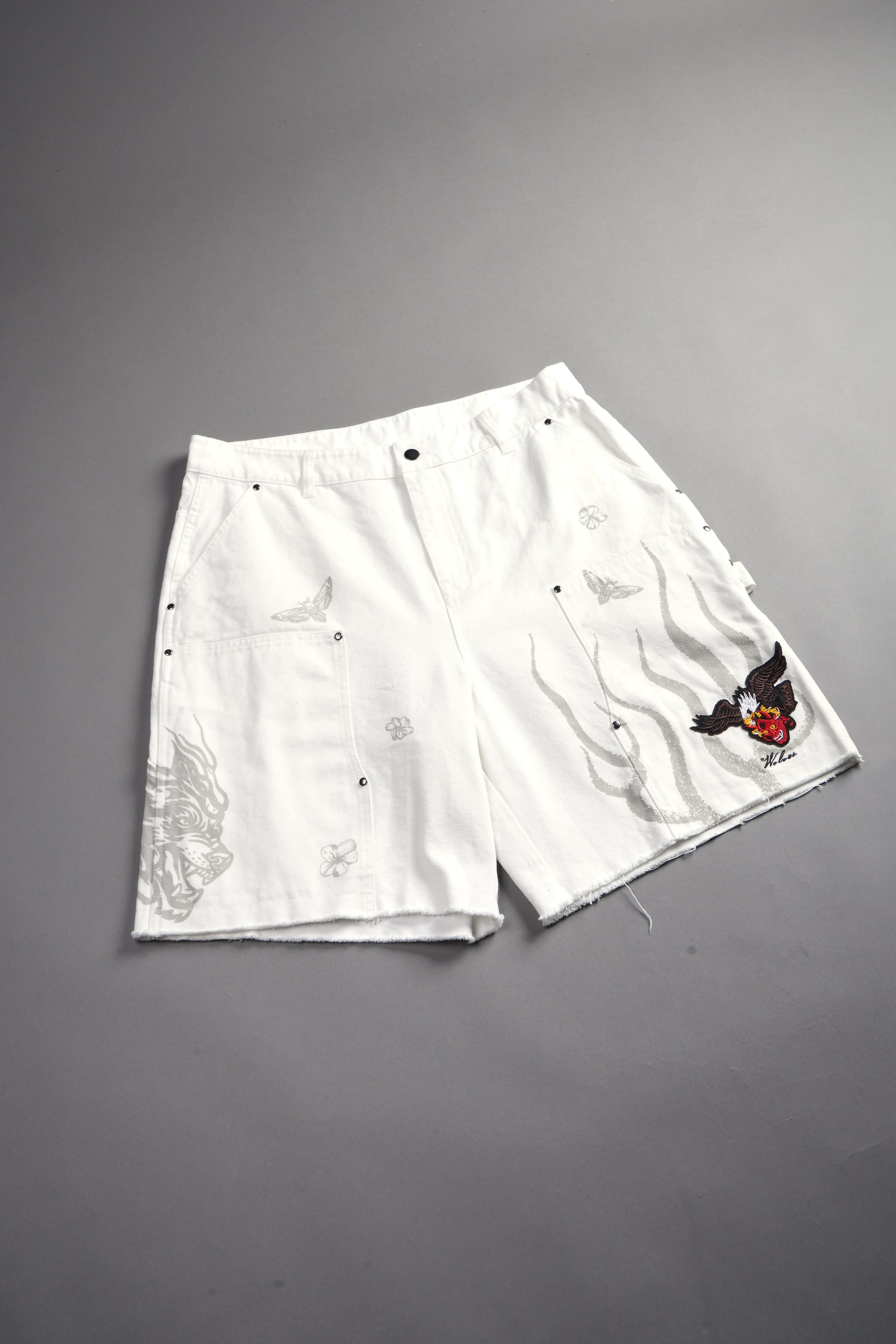 The Eagle & The Oni Hoffa Shorts in Cream