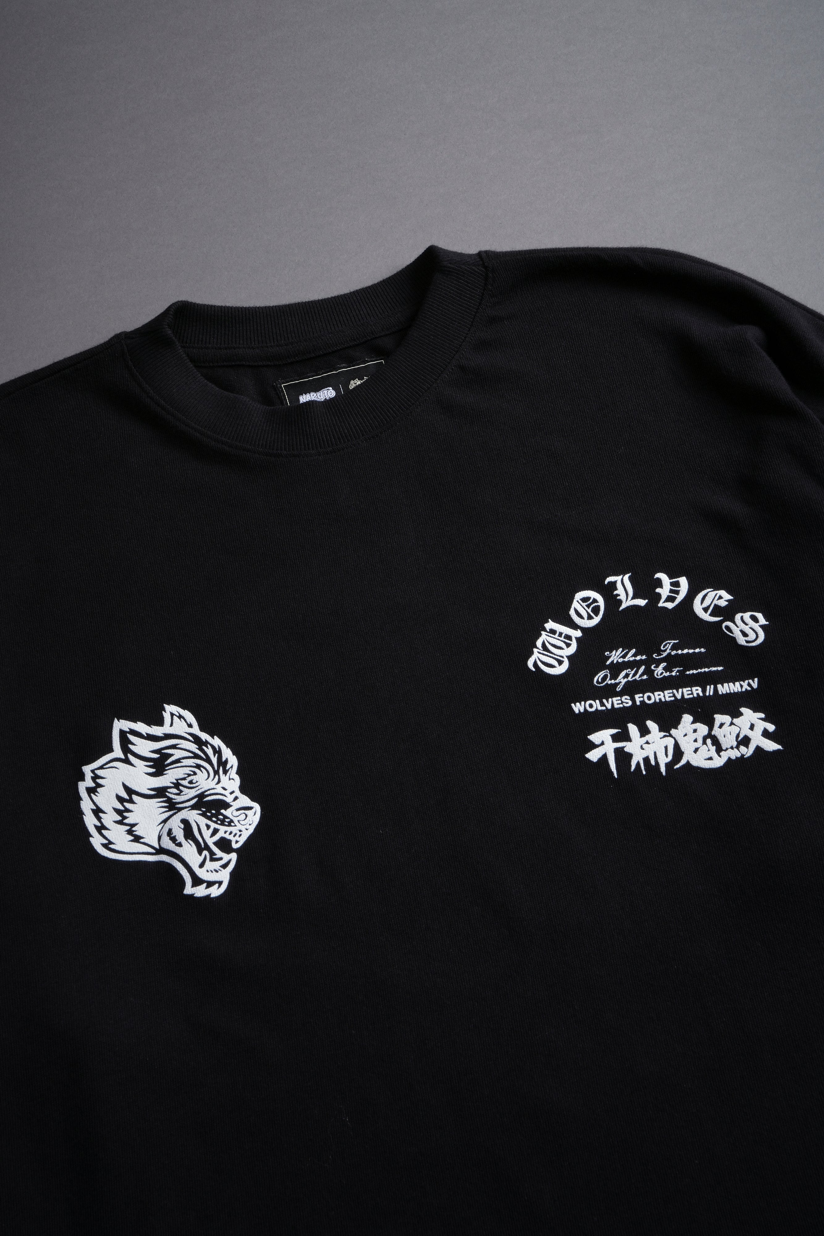 Kisame Akatsuki "Side By Side" Oversized Tee in Black