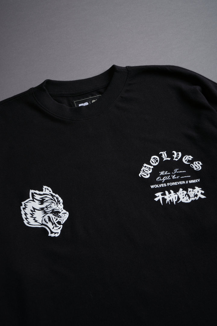 Kisame Akatsuki "Side By Side" Oversized Tee in Black