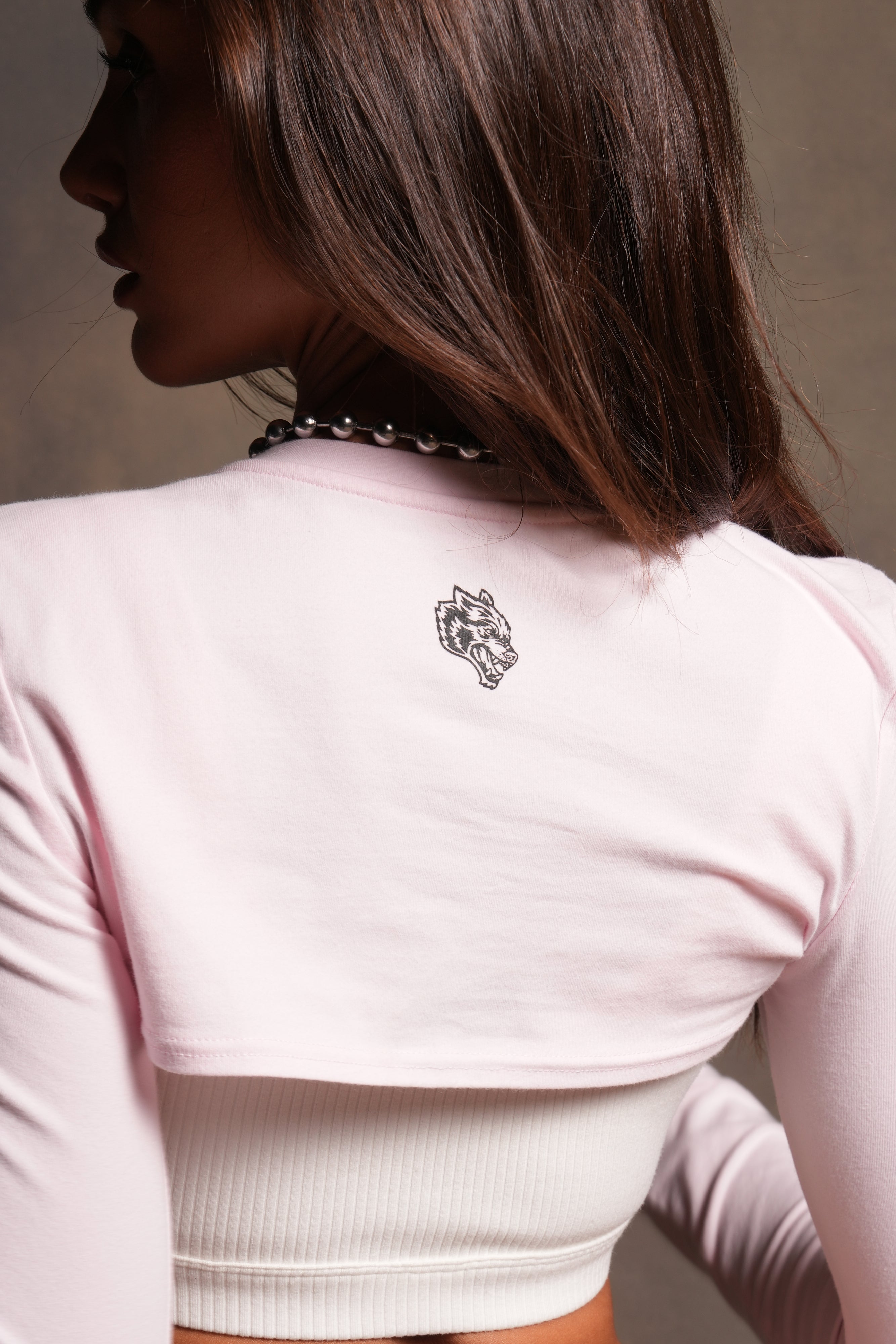 Ssddnfgu Wolf Elise Eden Pullover Shrug in Blush Pink