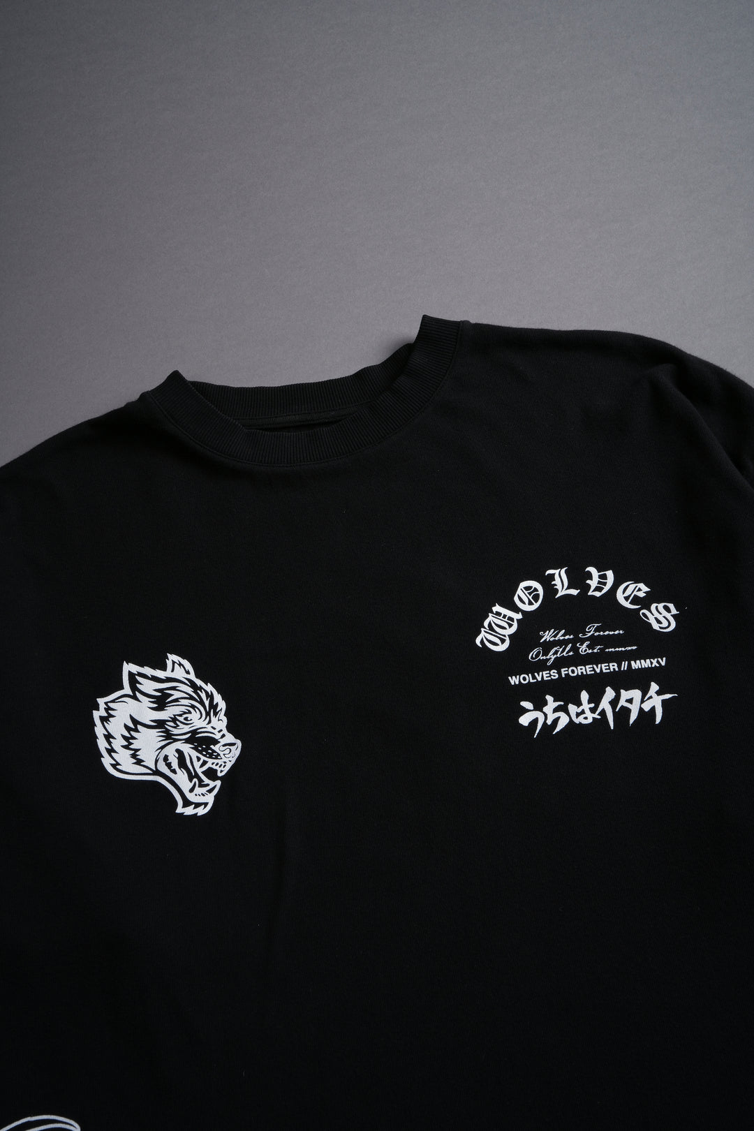 Itachi Akatsuki "Side By Side" Oversized Tee in Black