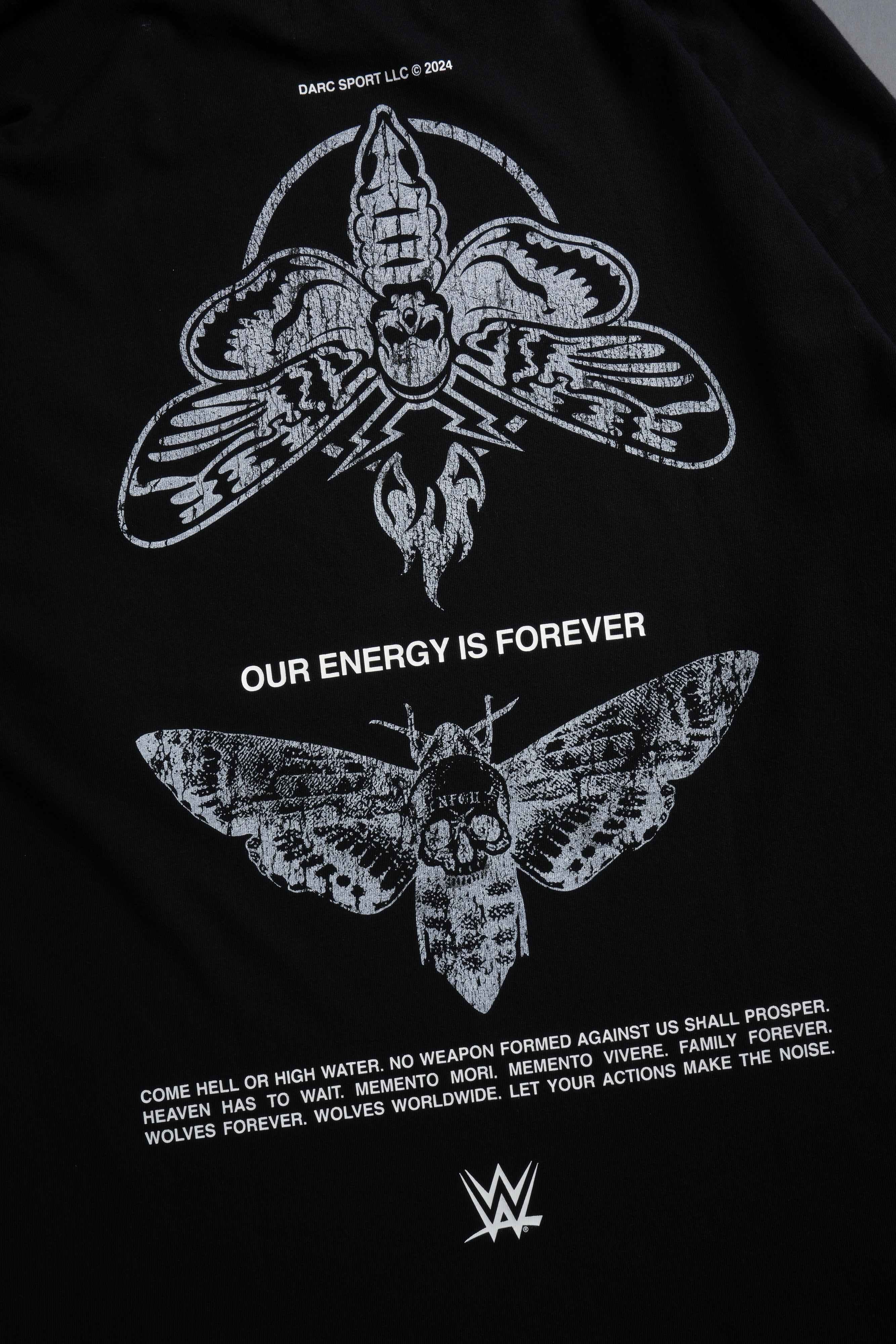 Moth Forever "Premium" Oversized Tee in Black